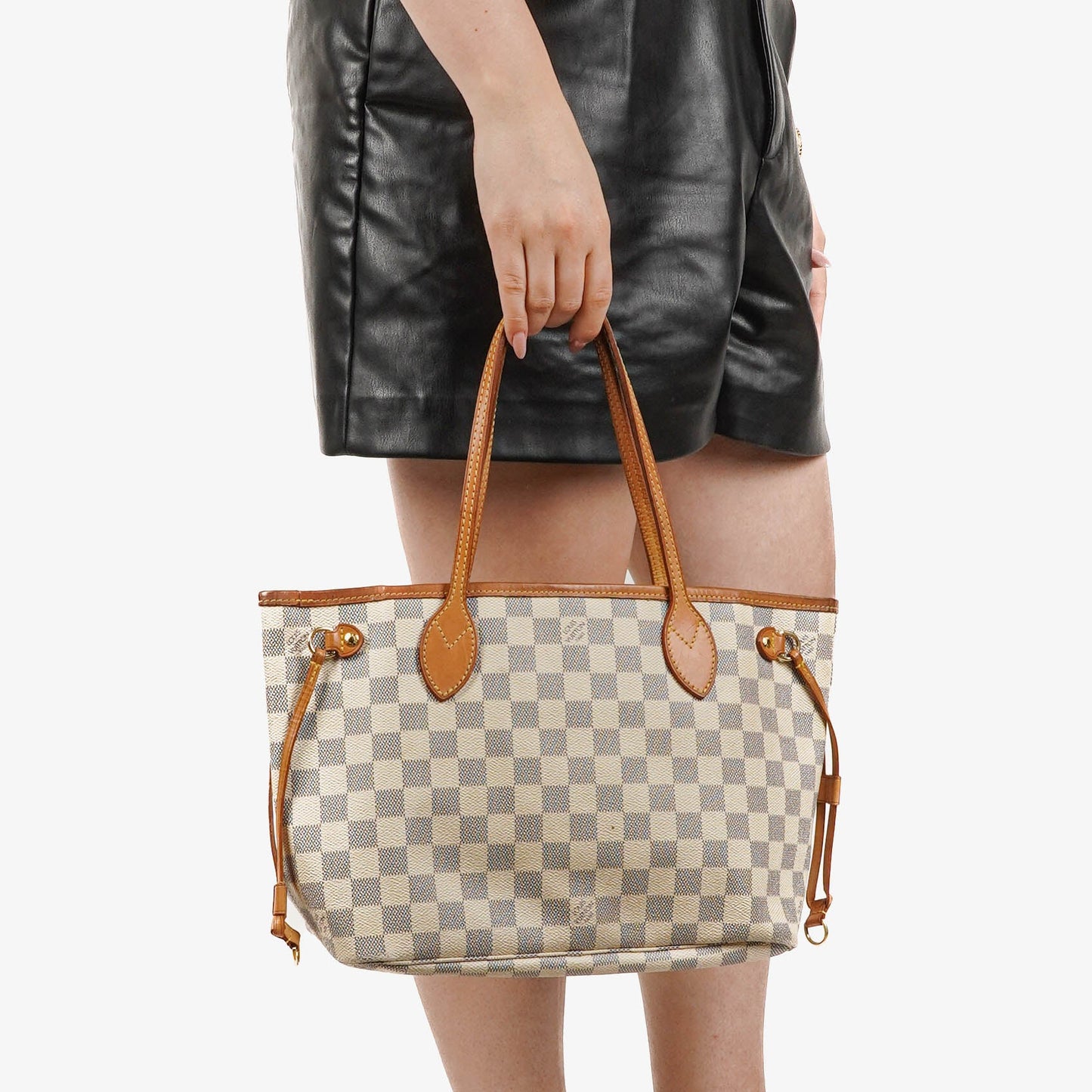 Louis Vuitton Damier Azur Coated Canvas Neverfull PM Tote Bag