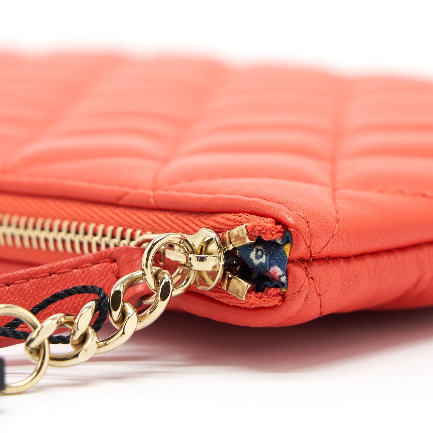 Chanel Habana O Case Pouch Lambskin Red