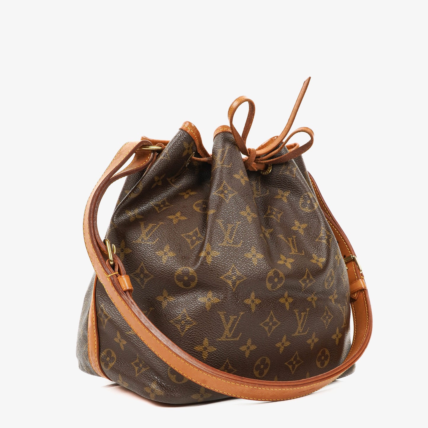 Louis Vuitton Petit Noe Monogram Canvas Shoulder Bag