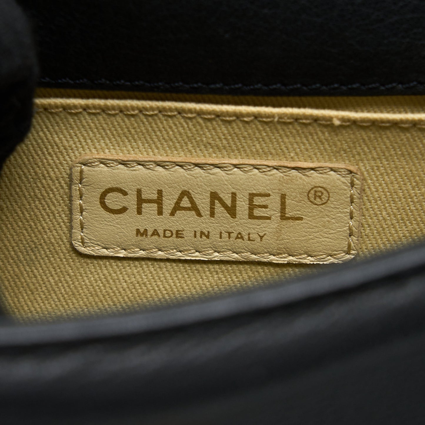Chanel Rita Top Handle Flap Bag Grained Goatskin Black Brushed
