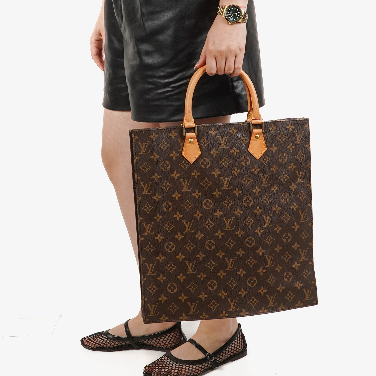 Louis Vuitton Sac Plat Monogram Canvas Bag