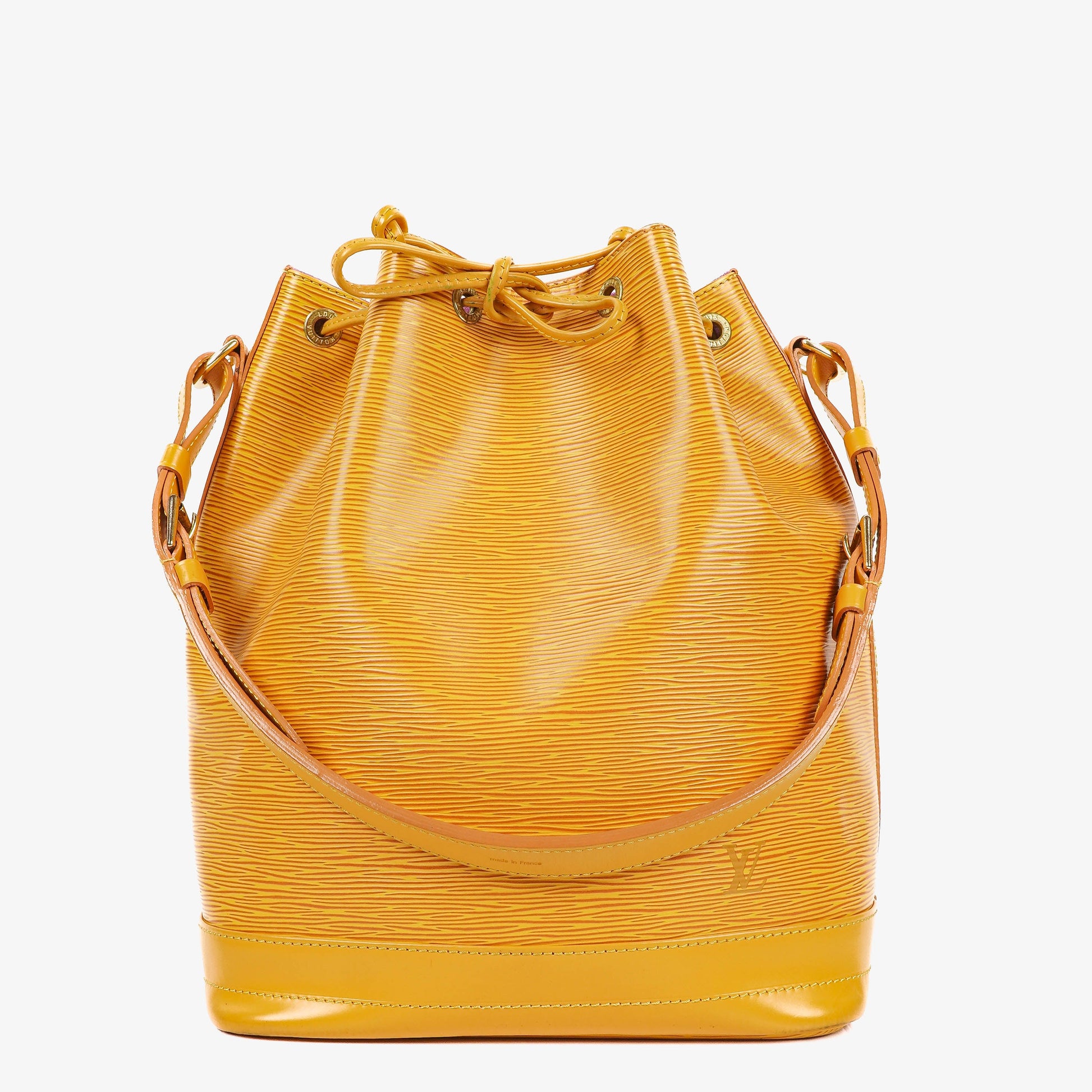 Louis Vuitton Noe Grande GM Yellow EPI Leather Shoulder Bag