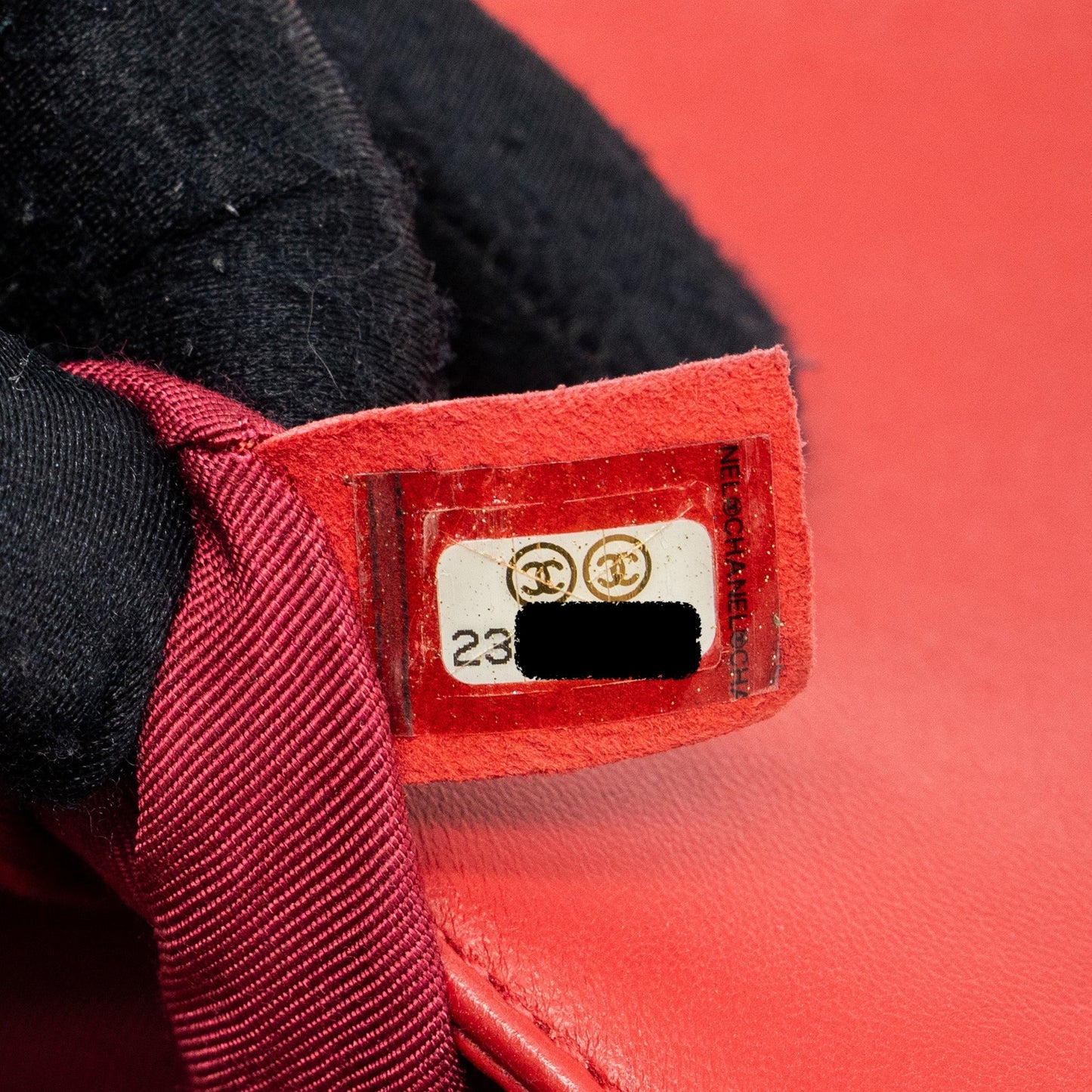 Chanel Medium Boy Bag Lambskin Red Brushed