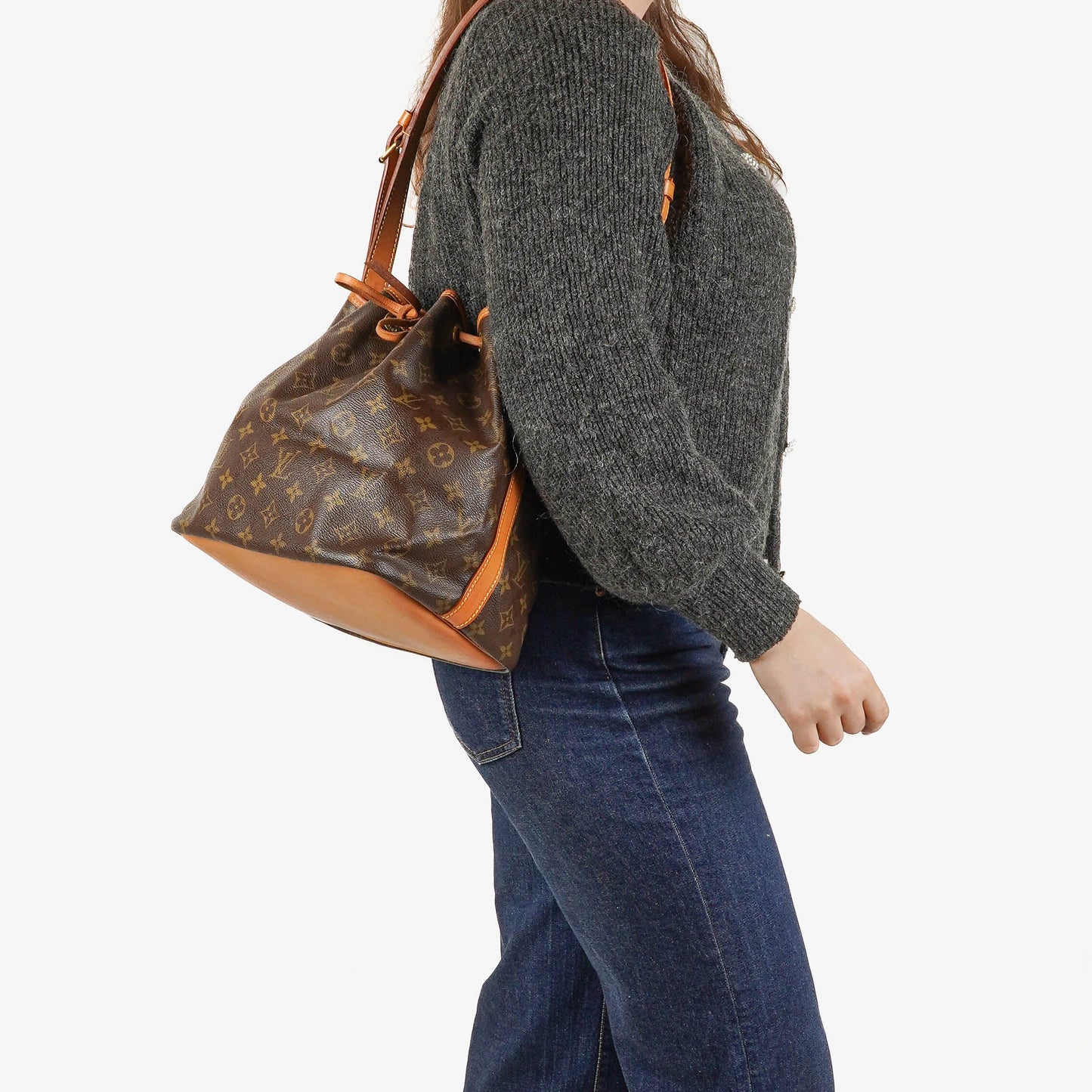 Louis Vuitton Petit Noe Monogram Canvas Shoulder Bag