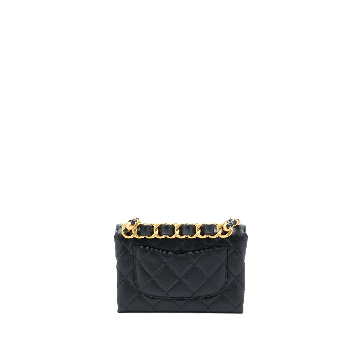 Chanel 22S Seasonal Flap Bag Calfskin Black Brushed