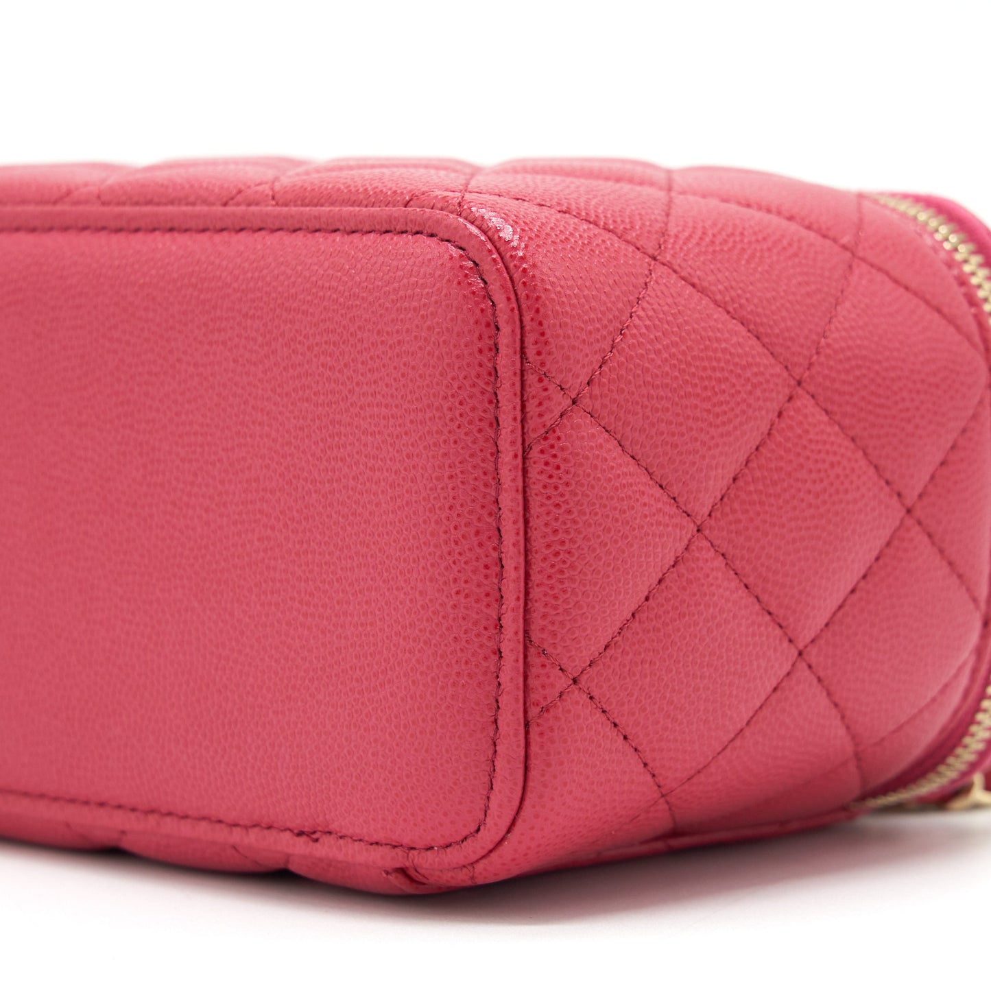 Chanel Long Vanity Case Caviar Hot Pink L