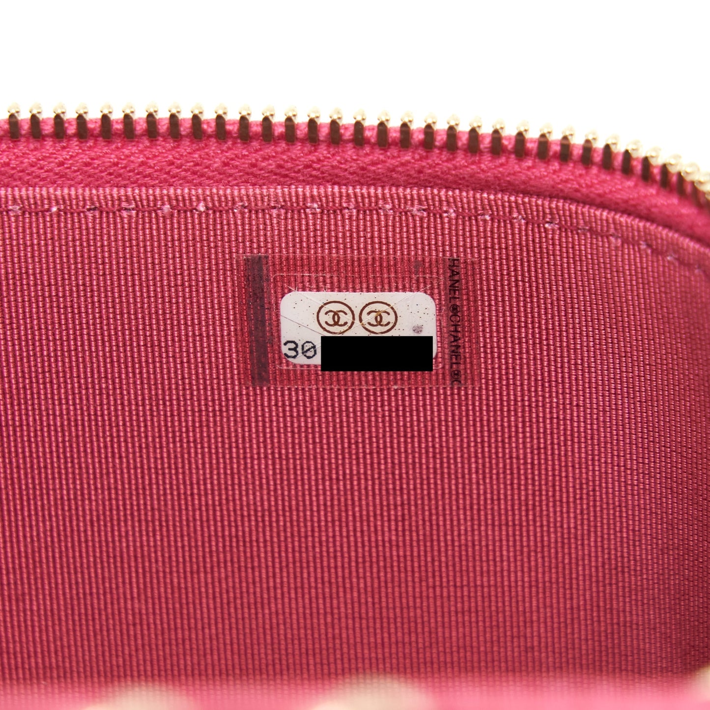Chanel Long Vanity Case Caviar Hot Pink L
