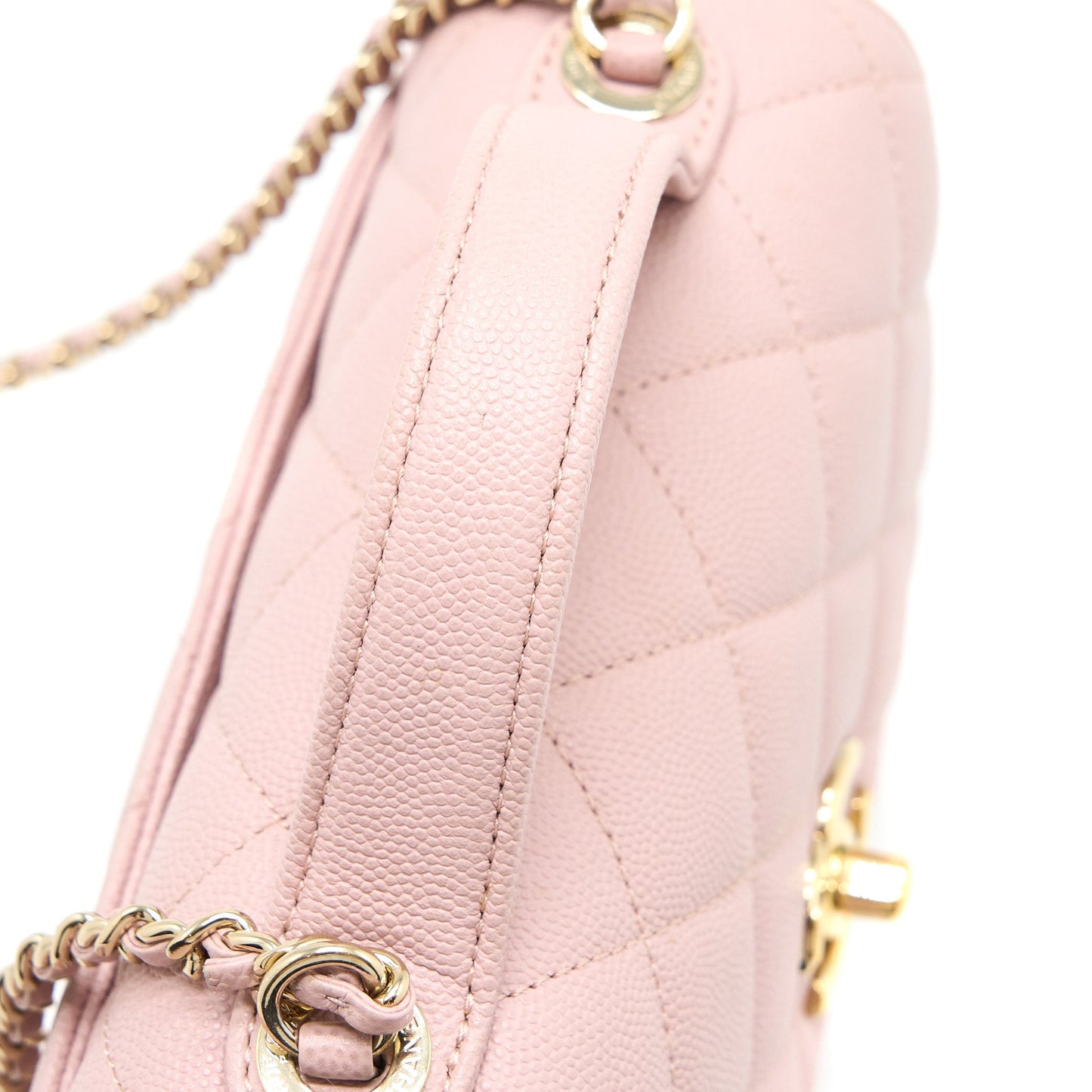 Chanel Small Business Affinity Bag Caviar Light Pink L