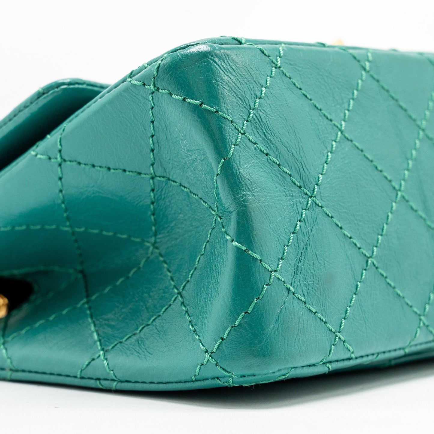 Chanel Mini 2.55 Reissue Flap Bag Calfskin Green