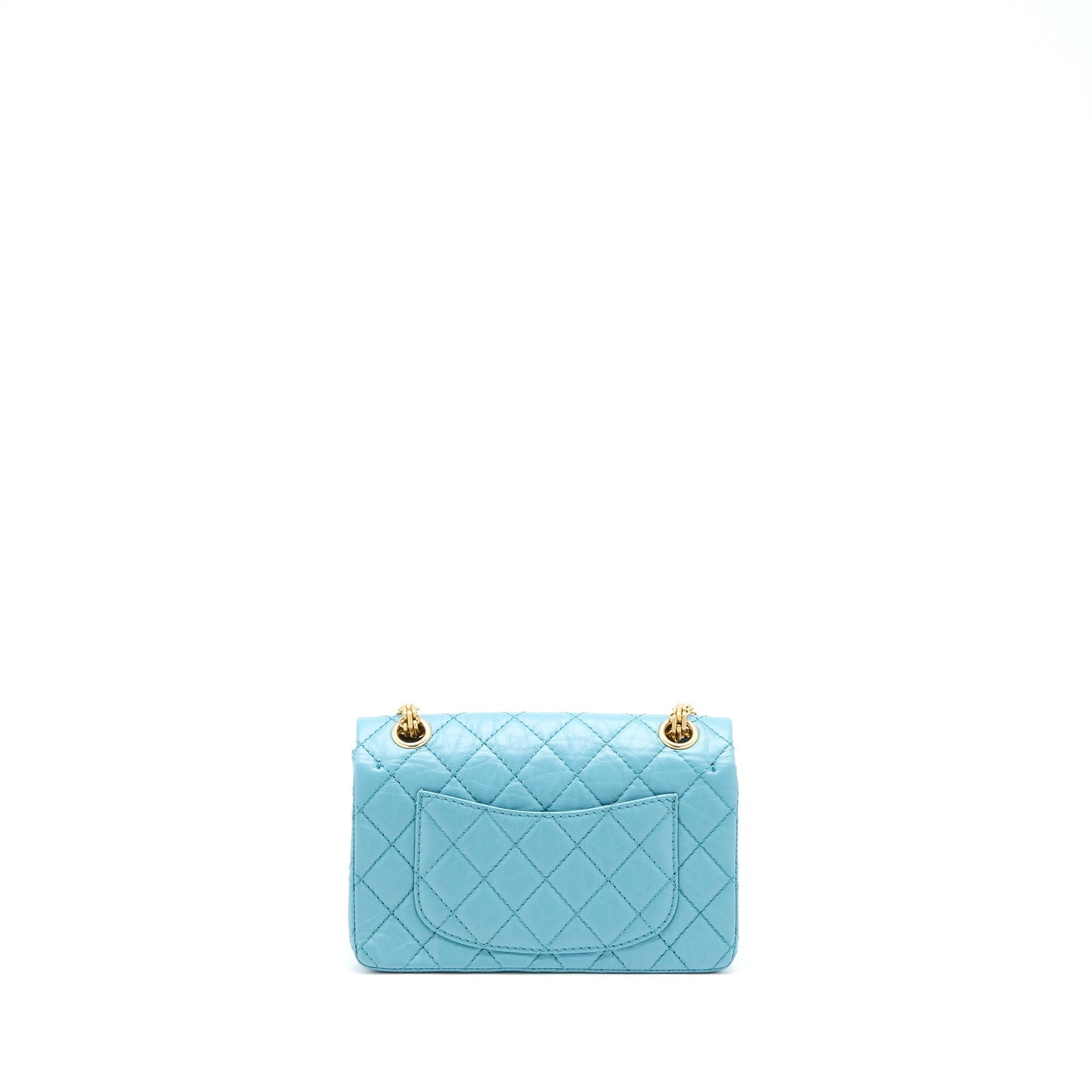 Chanel Mini 2.55 Reissue Flap Bag Aged Calfskin Light Blue