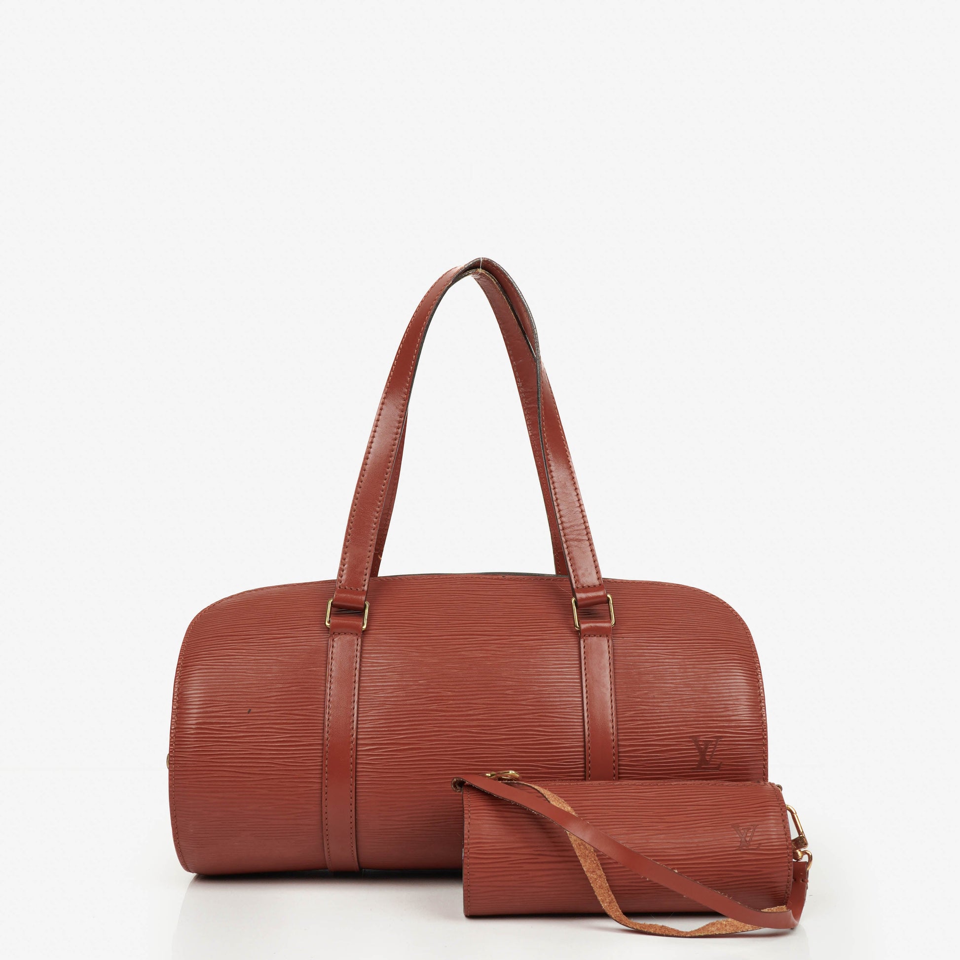 Louis Vuitton Soufflot Handbag In Kenyan Fawn Epi Leather