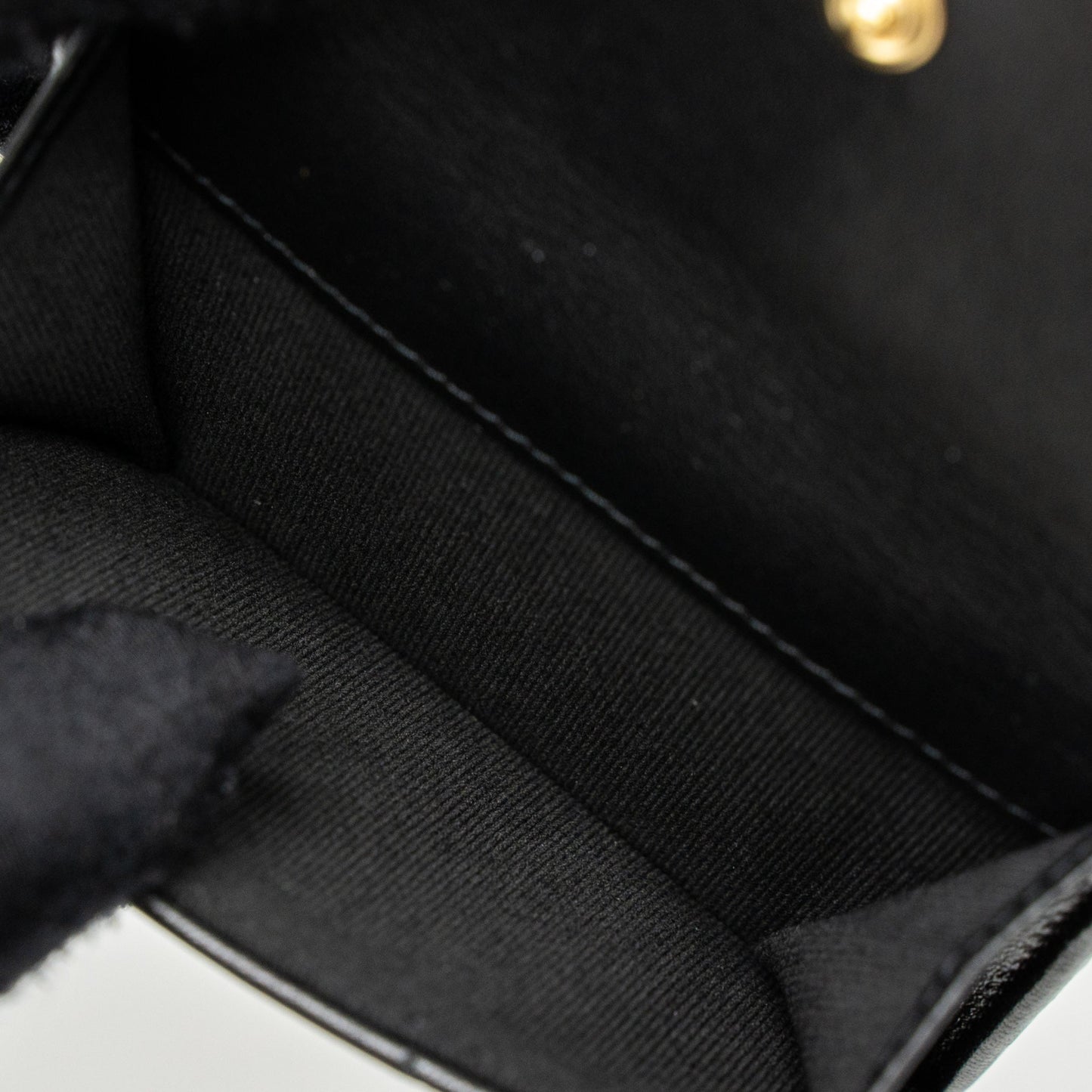 Chanel 19 Flap Compact Wallet Lambskin Black  (Microchip)