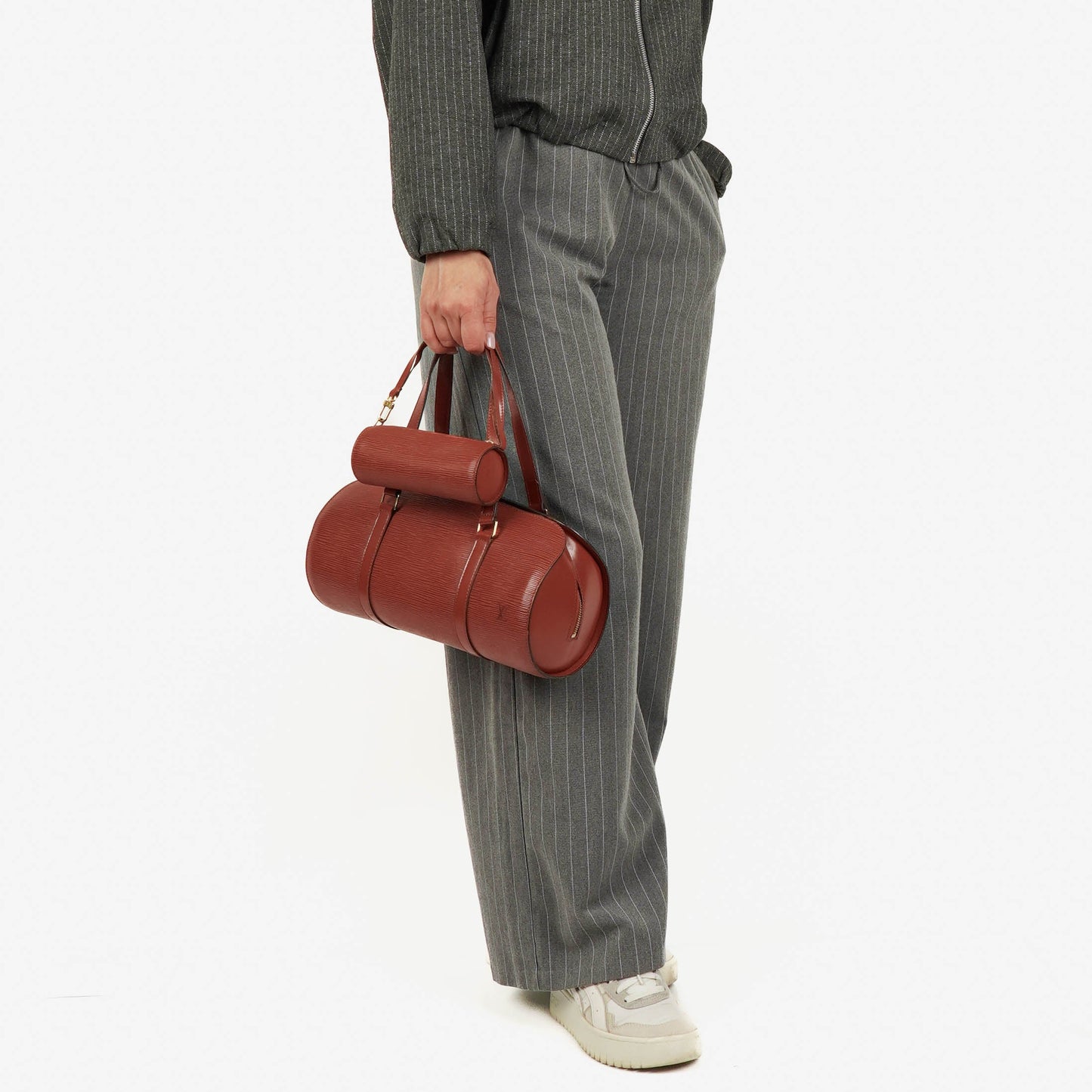 Louis Vuitton Soufflot Handbag In Kenyan Fawn Epi Leather