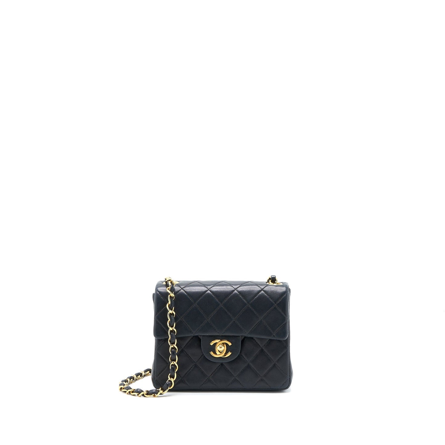 Chanel  Square Flap Bag Lambskin Black