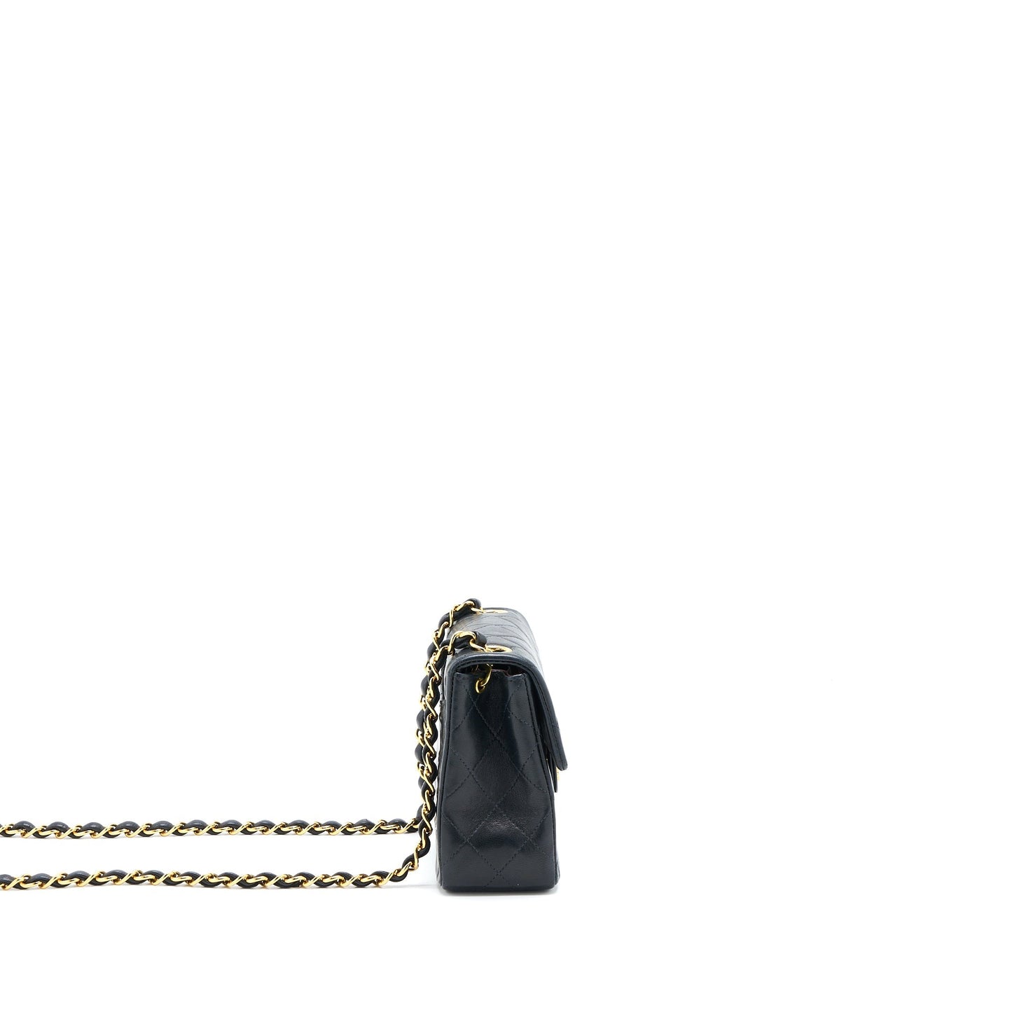 Chanel  Square Flap Bag Lambskin Black