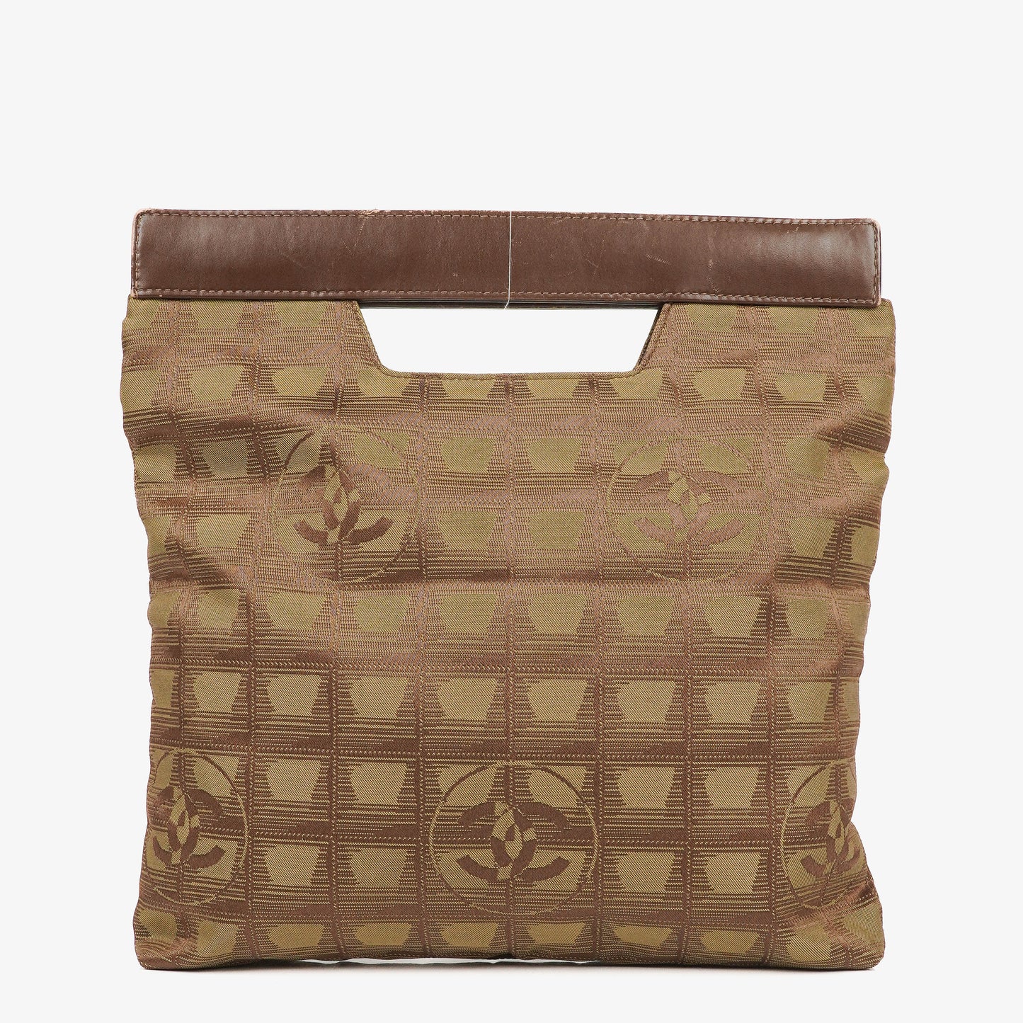 Chanel Beige New Travel Ligne Nylon Bag