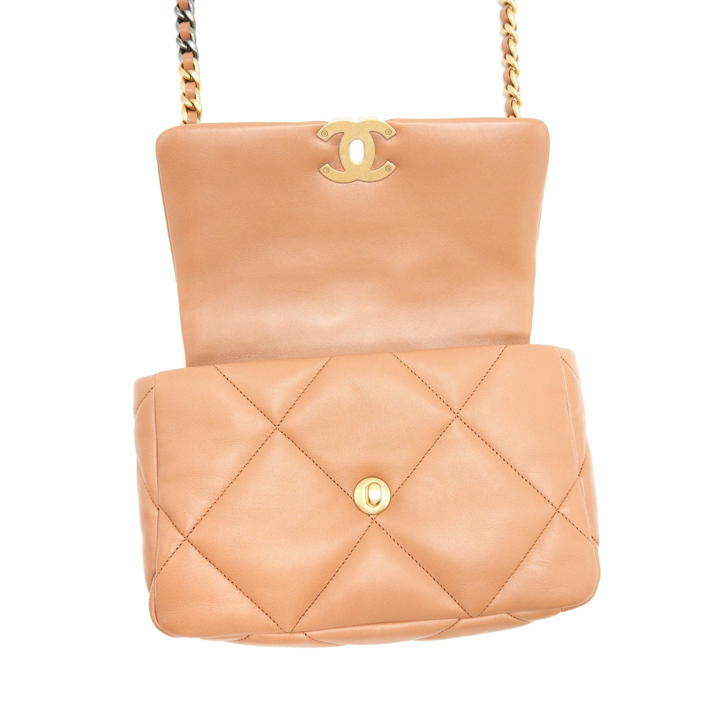 Chanel 21P Caramel Small 19 Flap Bag