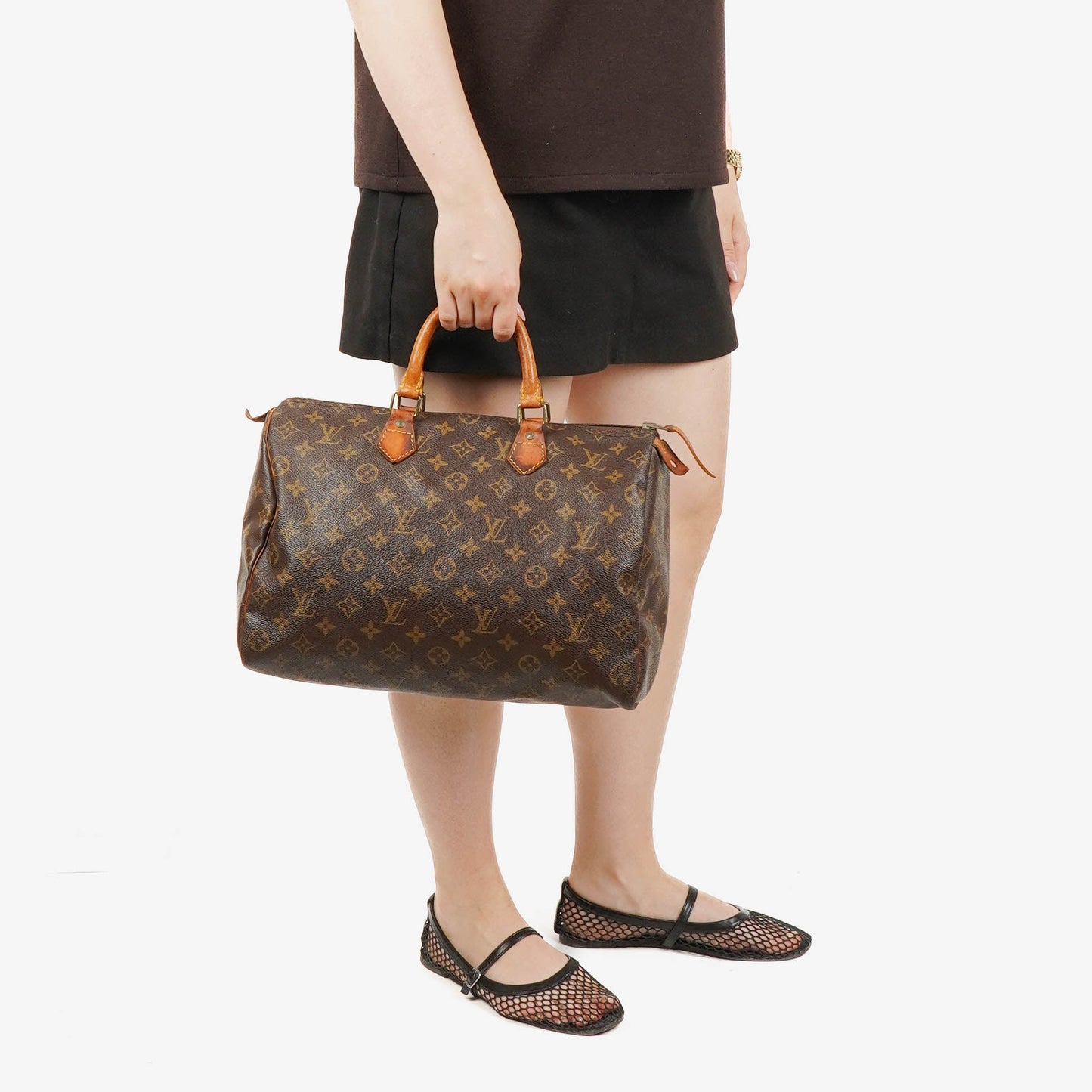 Louis Vuitton  35 Monogram Canvas Handbag