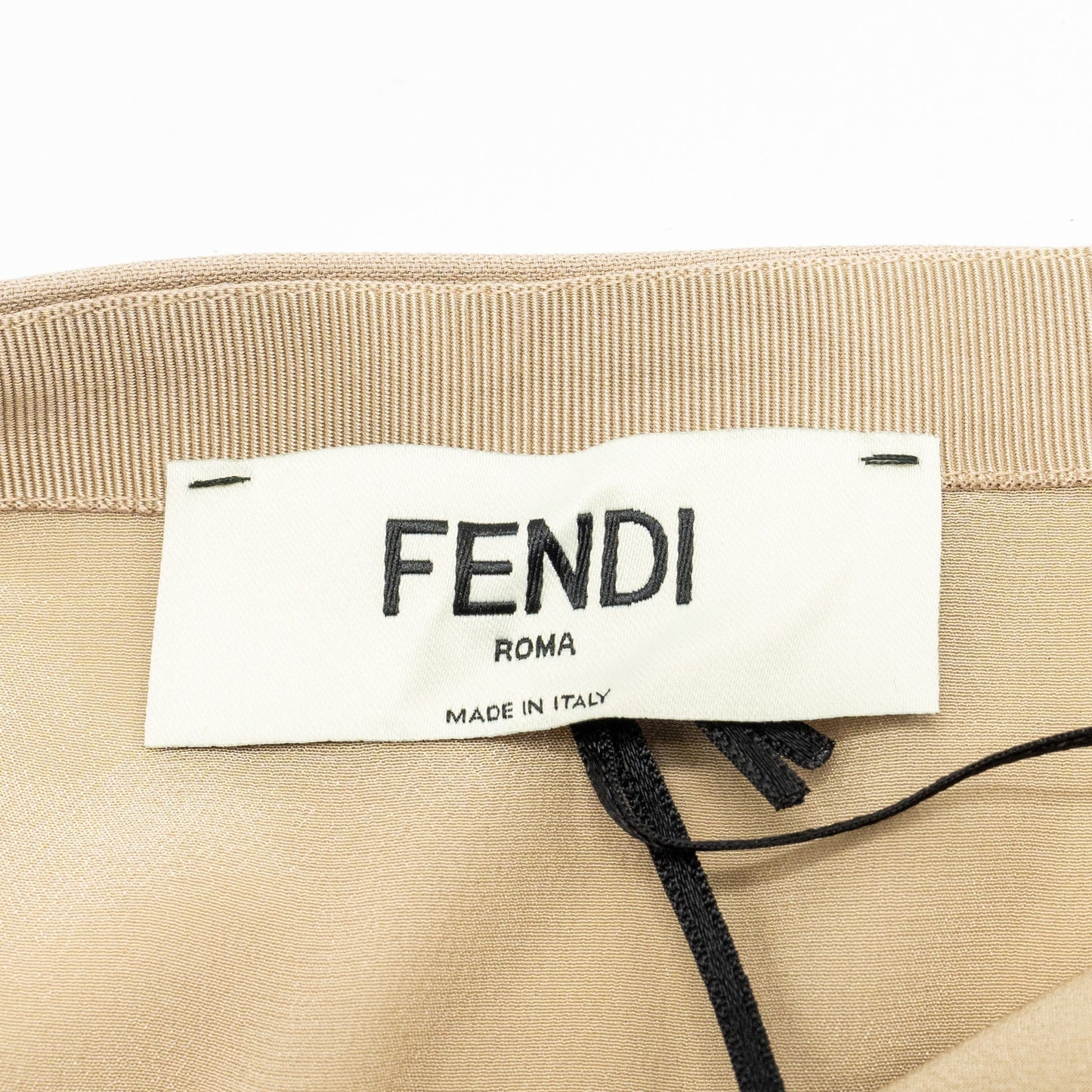 Fendi size 36 skirt silk beige