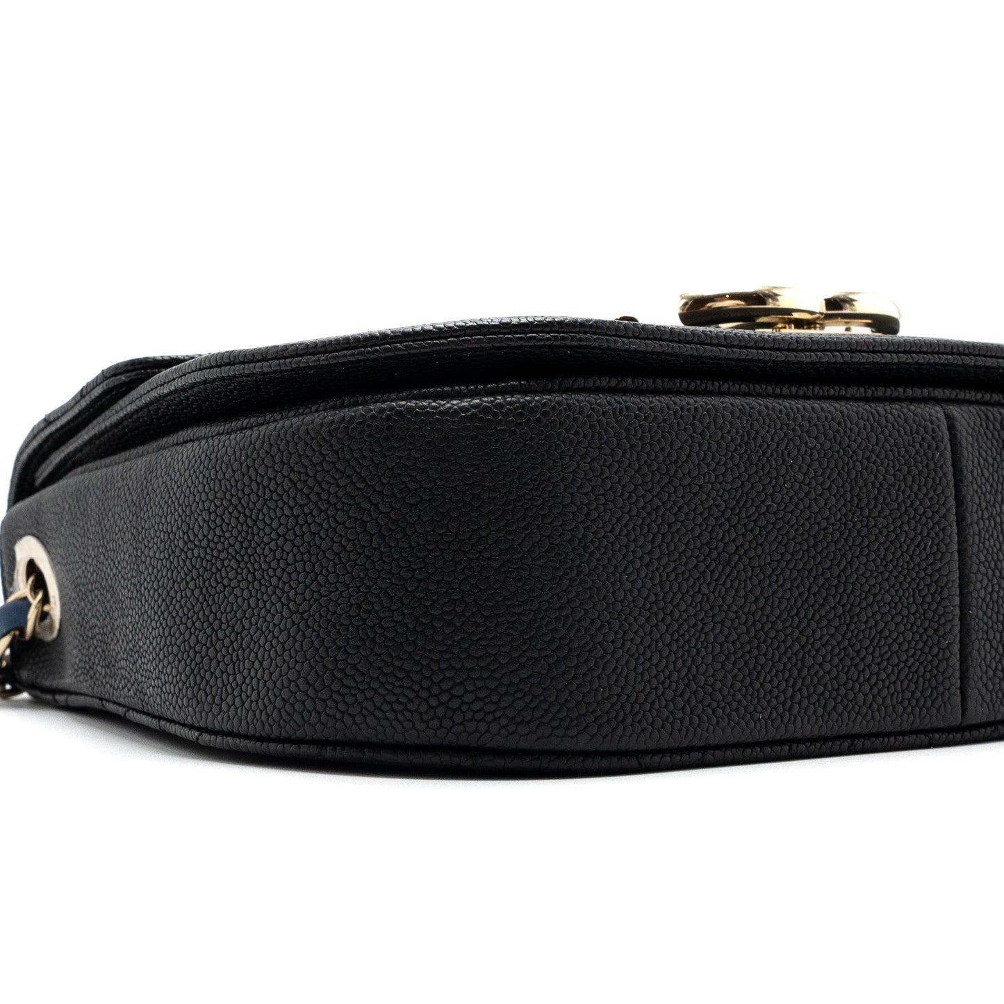 Chanel Flap Bag with handle Caviar Black/Multicolour L