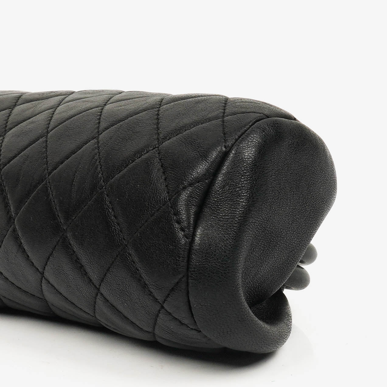Chanel Black Quilted Leather Timeless Clutch Bag