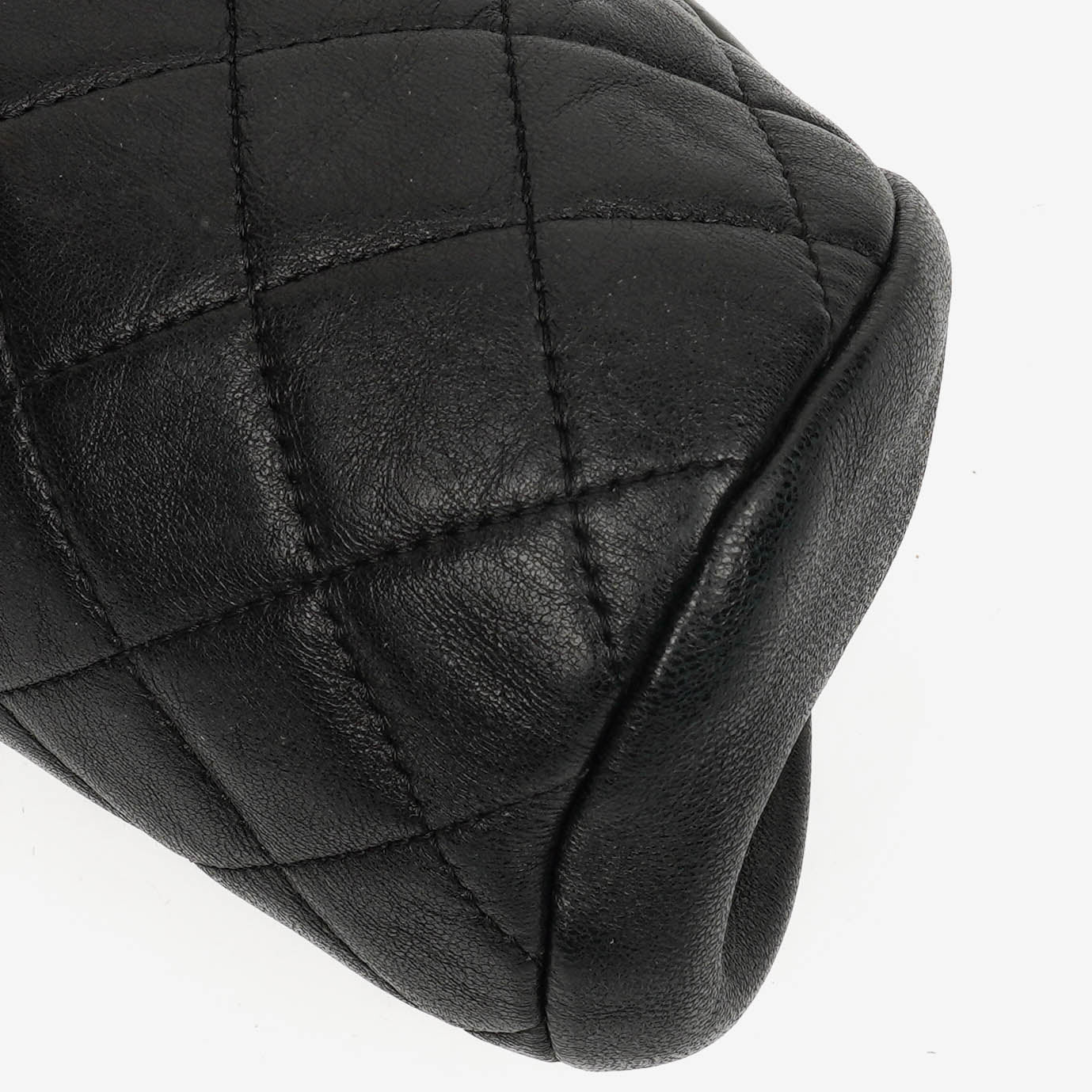 Chanel Black Quilted Leather Timeless Clutch Bag