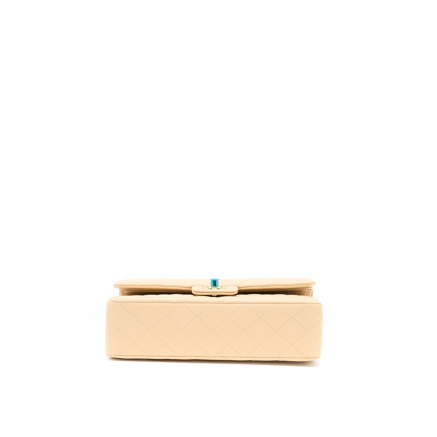Chanel Medium Classic Flap Bag Lambskin Beige L (Microchip)