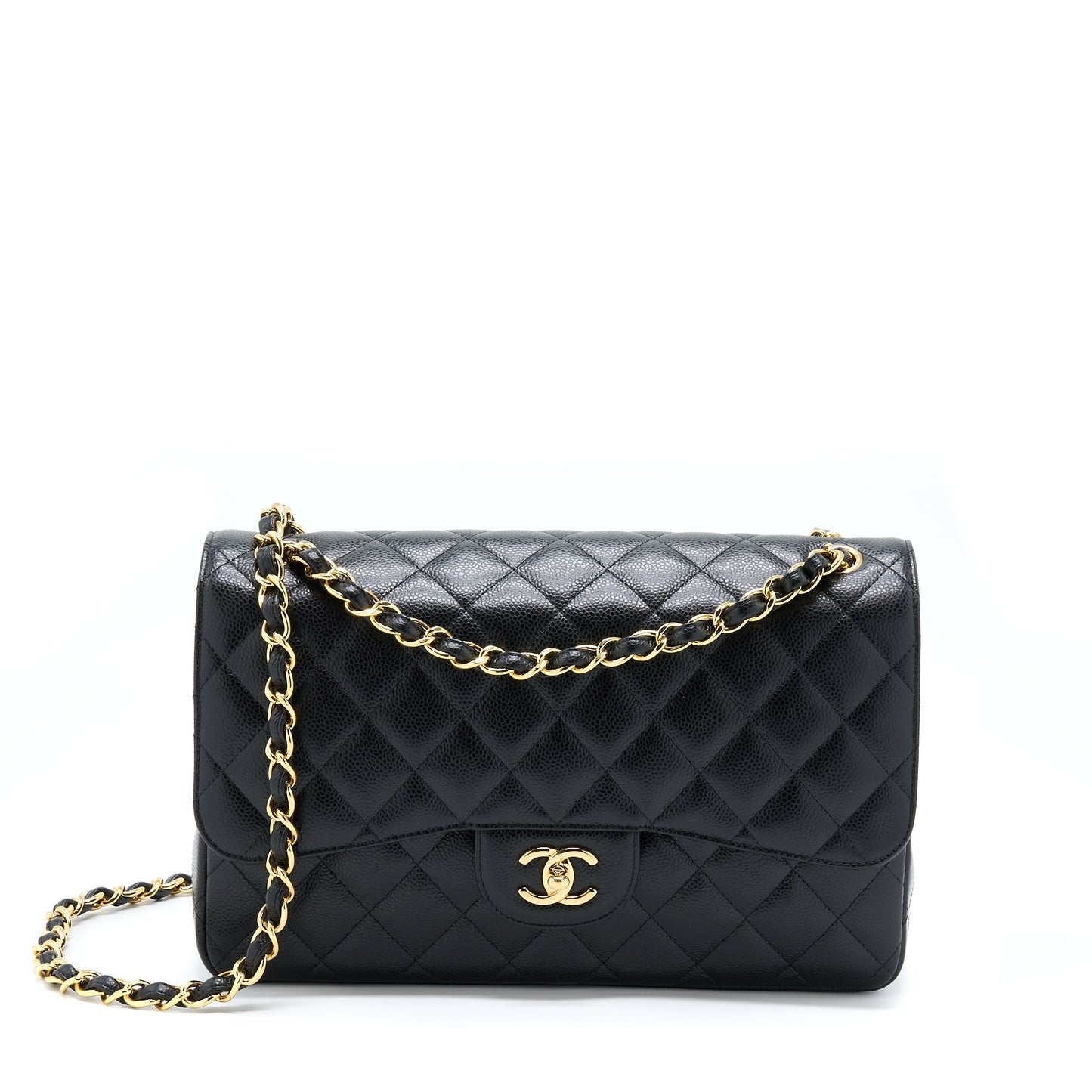 Chanel Jumbo Classic Flap Bag Caviar Black