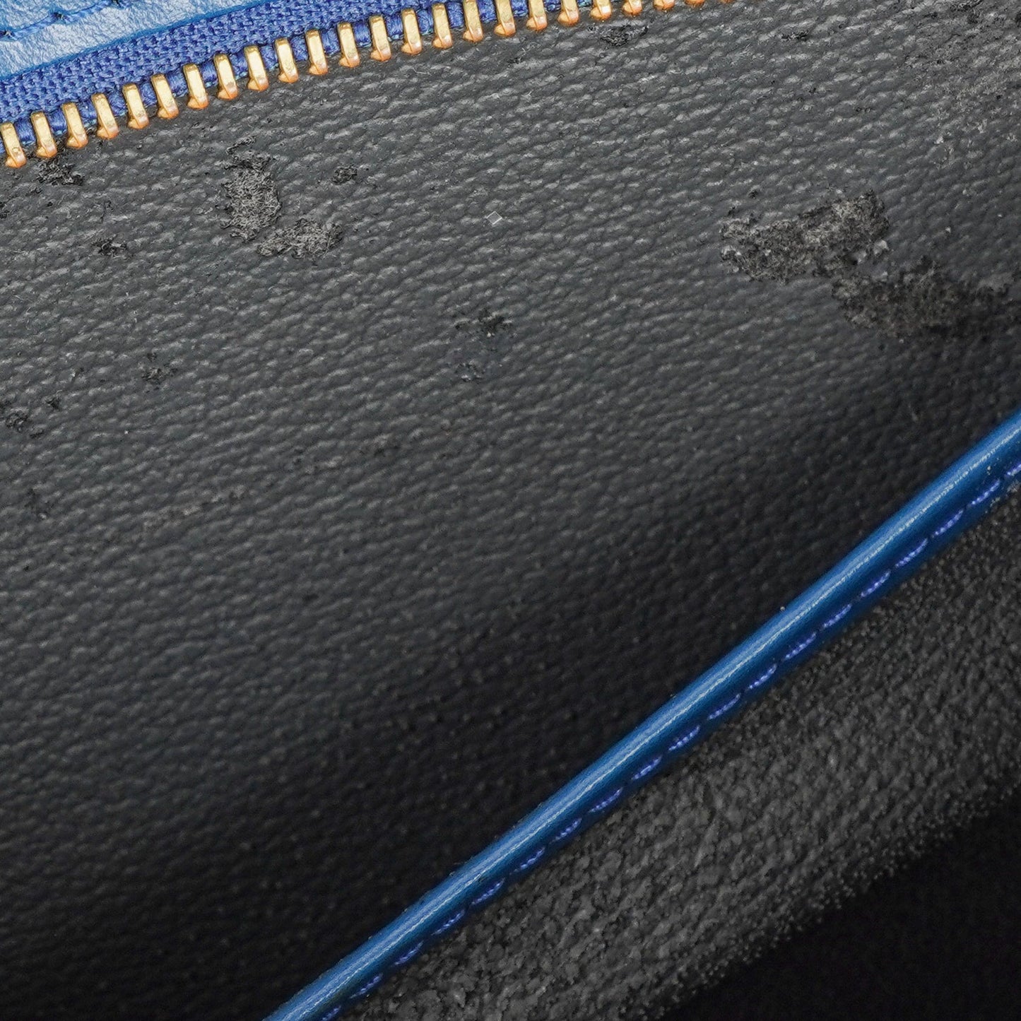 Louis Vuitton Trousse Crete Blue EPI Leather Pouch