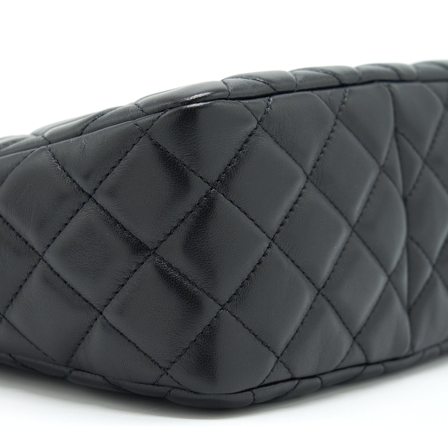 Chanel 22S Pearl Crush Hobo Bag Lambskin Black