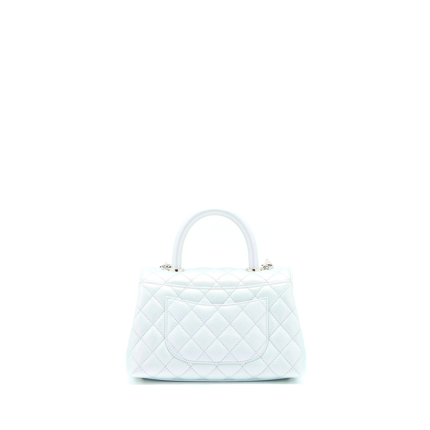 Chanel Small Coco Handle ombré Iridescent light Blue Multicolour Hardware (Microchip)