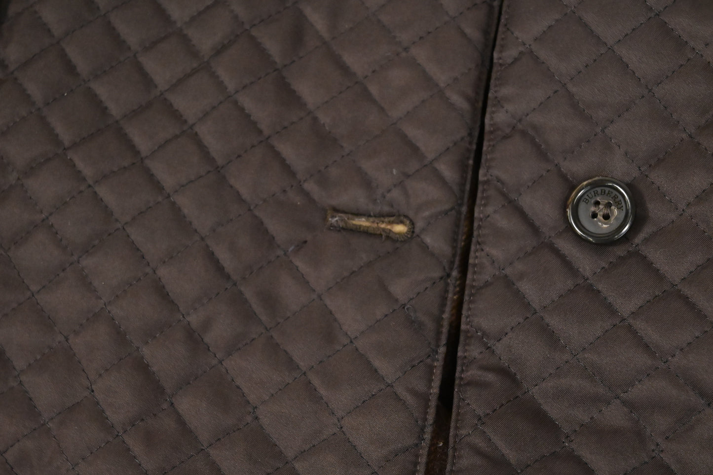 Burberry Jacket in Brown Quilted Nylon