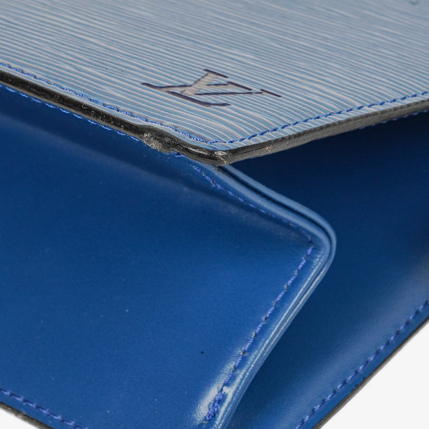 Louis Vuitton Trousse Crete Blue EPI Leather Pouch
