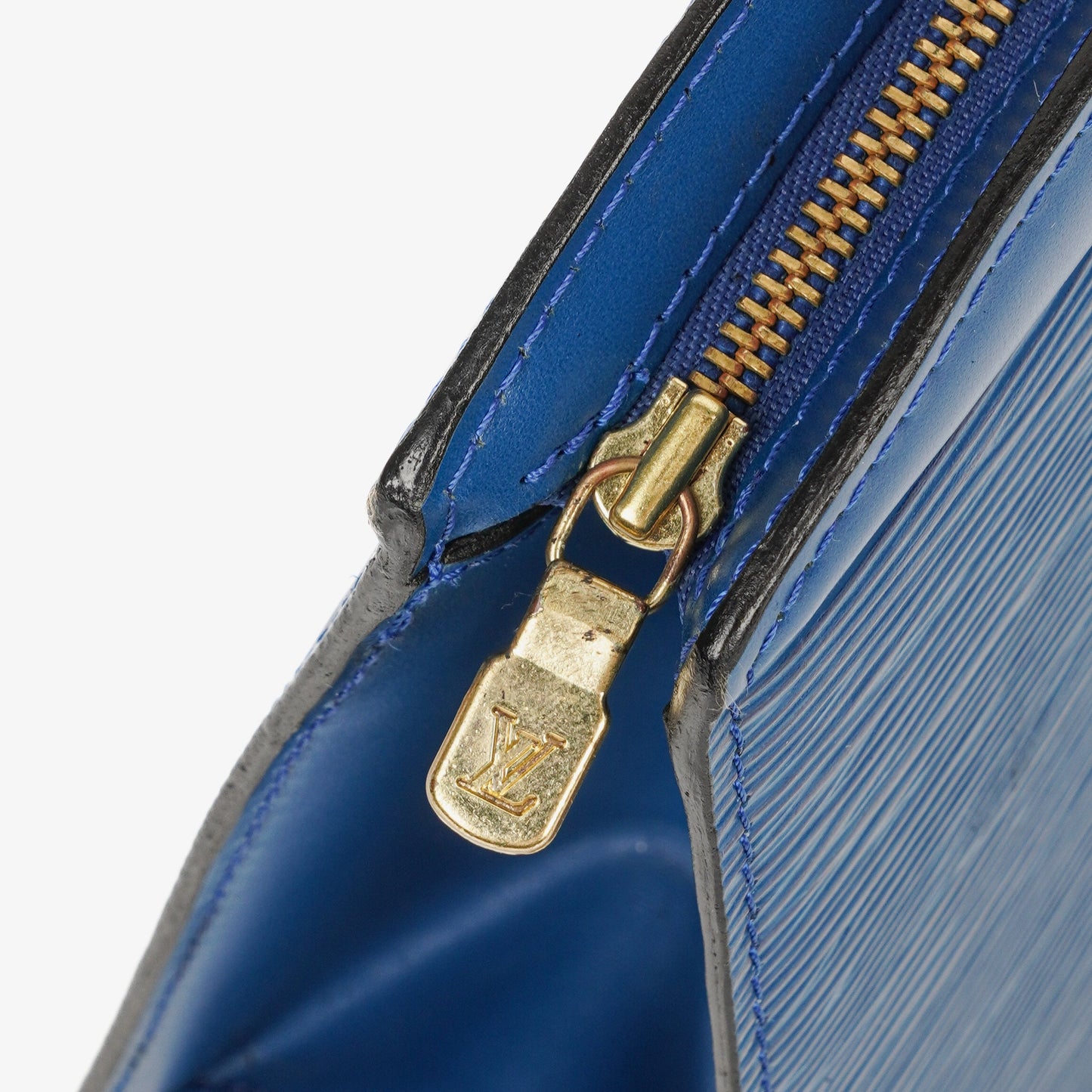 Louis Vuitton Trousse Crete Blue EPI Leather Pouch