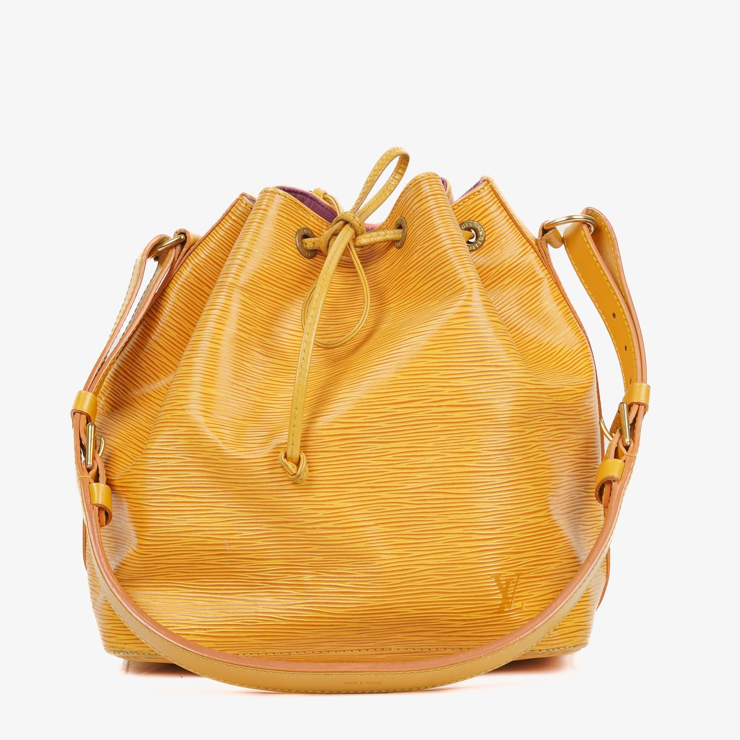 Louis Vuitton Petit Noe Yellow EPI Leather Shoulder Bag