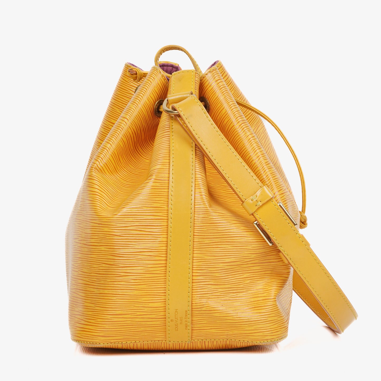 Louis Vuitton Petit Noe Yellow EPI Leather Shoulder Bag