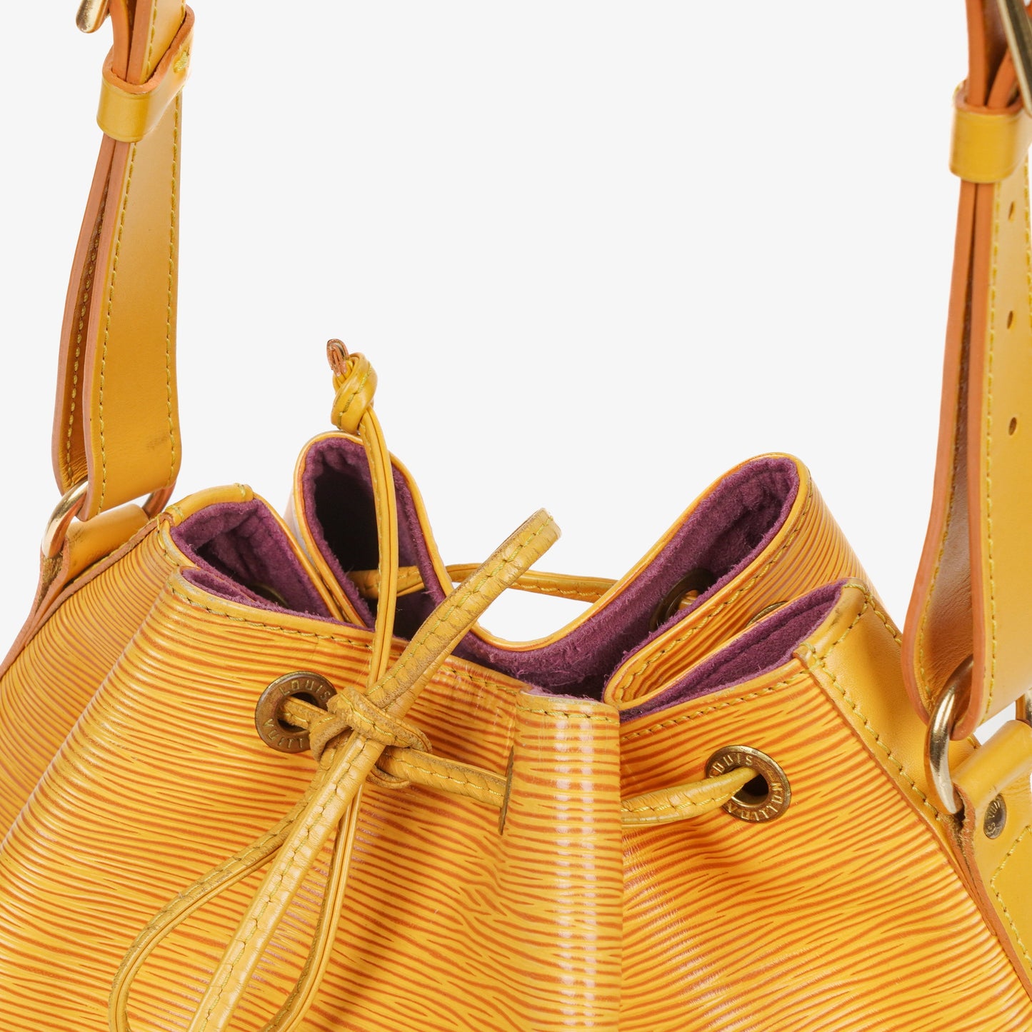 Louis Vuitton Petit Noe Yellow EPI Leather Shoulder Bag