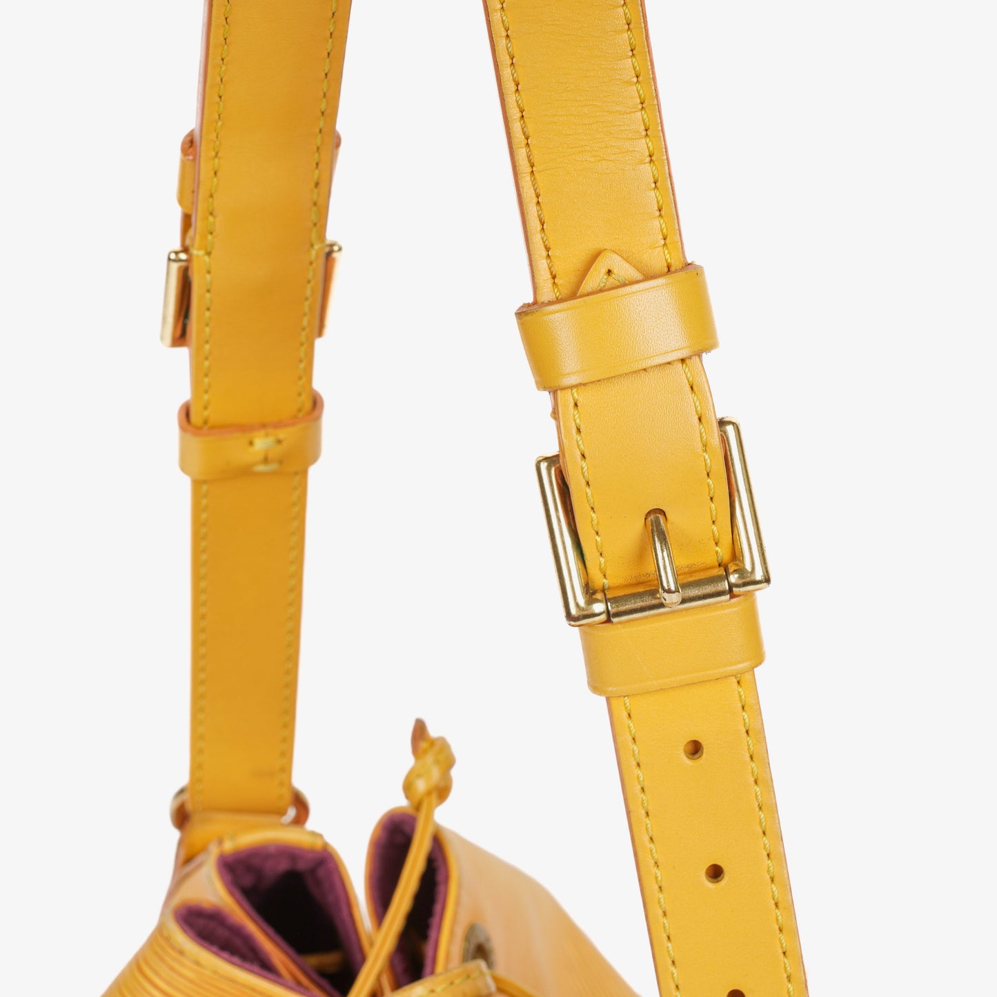 Louis Vuitton Petit Noe Yellow EPI Leather Shoulder Bag