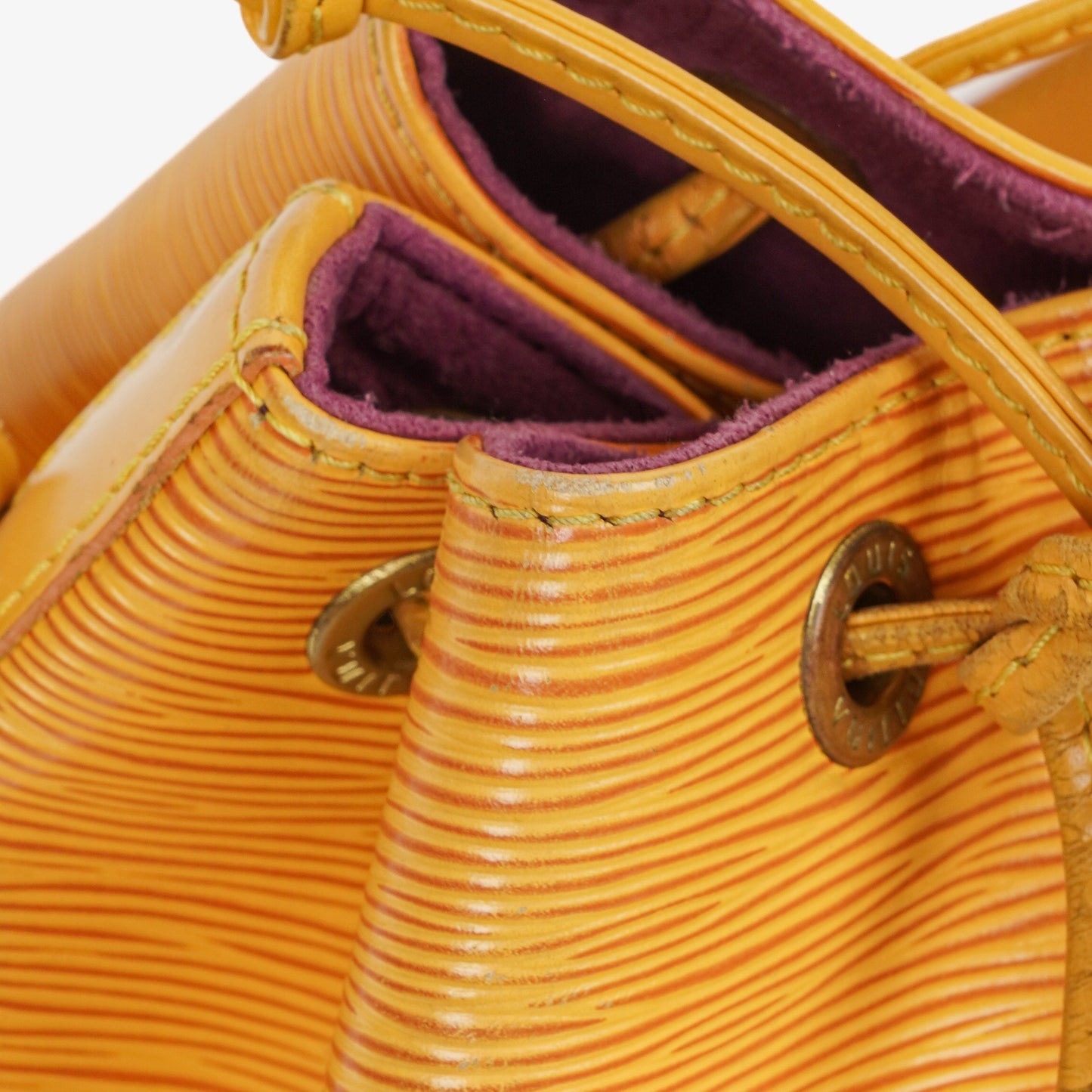 Louis Vuitton Petit Noe Yellow EPI Leather Shoulder Bag