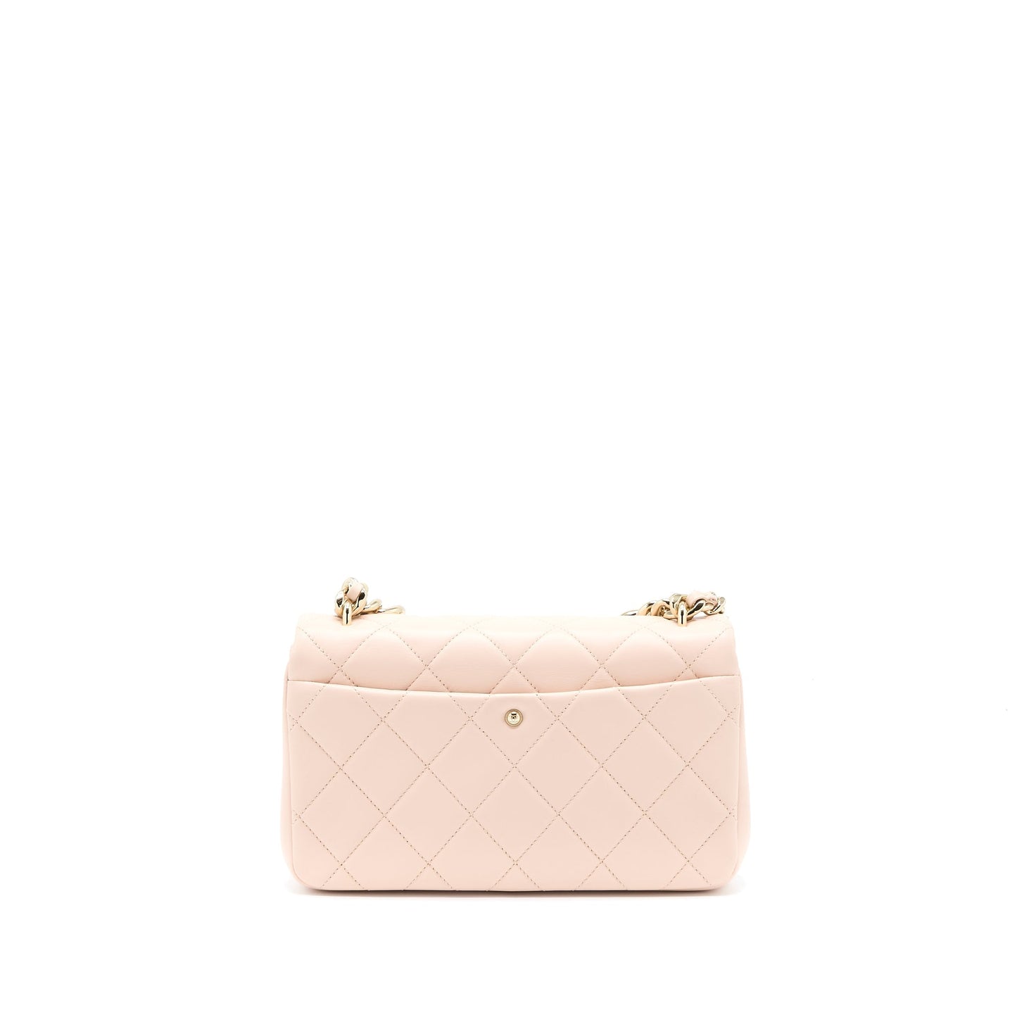 Chanel 22C Rectangular Flap Bag with Giant Top Handle Lambskin Pink L(Microchip)