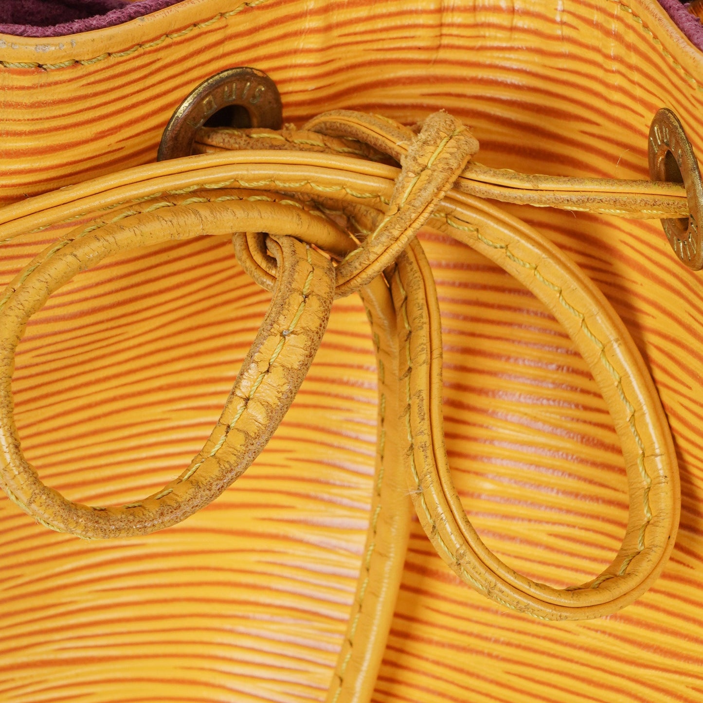 Louis Vuitton Petit Noe Yellow EPI Leather Shoulder Bag