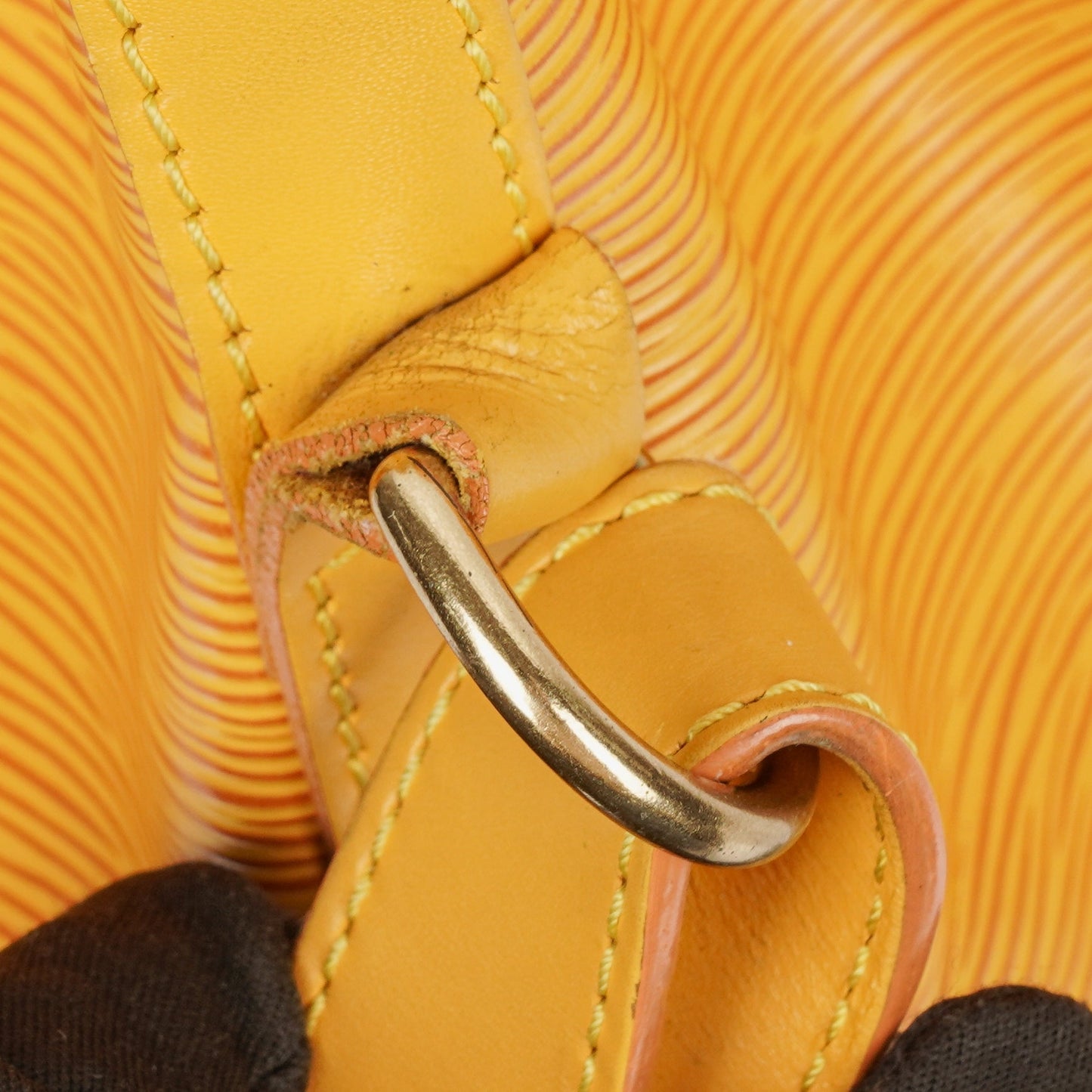 Louis Vuitton Petit Noe Yellow EPI Leather Shoulder Bag