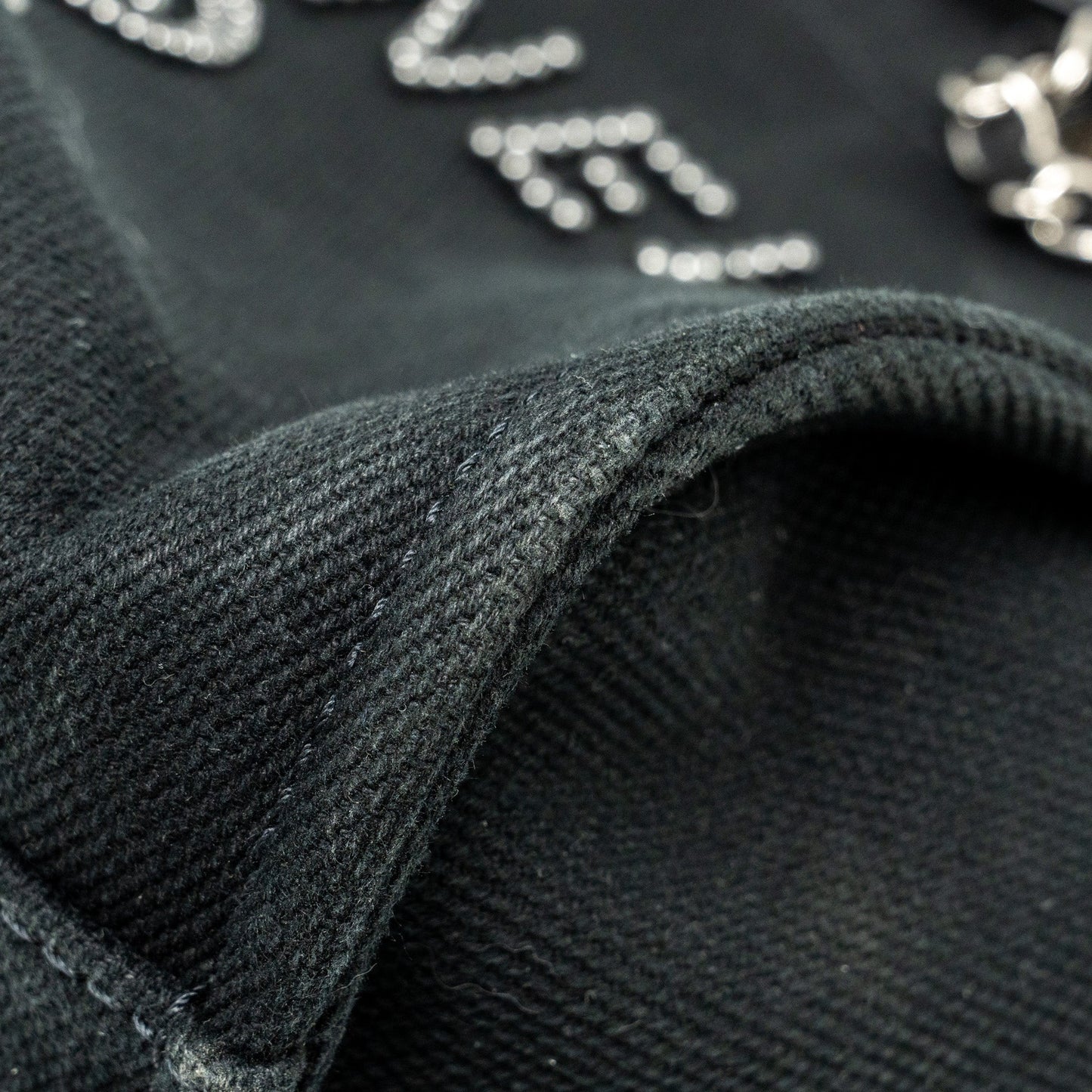 Chanel Large Deauville Black-Studded Tote Bag Canvas/Leather Black