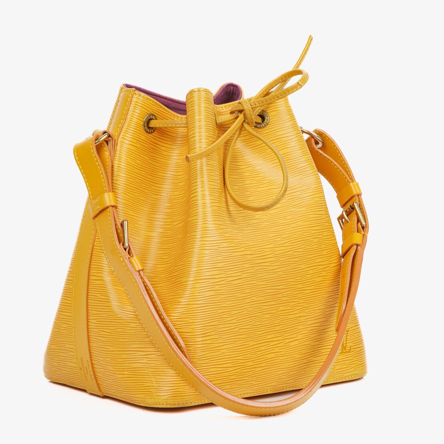Louis Vuitton Petit Noe Yellow EPI Leather Shoulder Bag