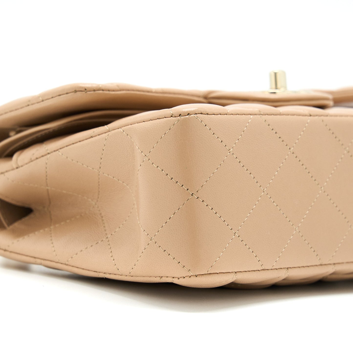 Chanel 22B Small Classic Flap Bag Lambskin Beige L