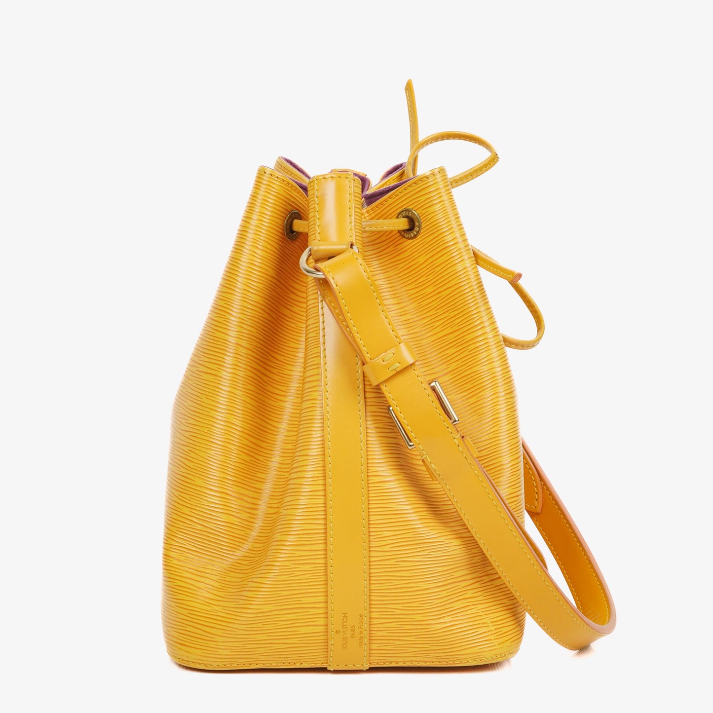 Louis Vuitton Petit Noe Yellow EPI Leather Shoulder Bag