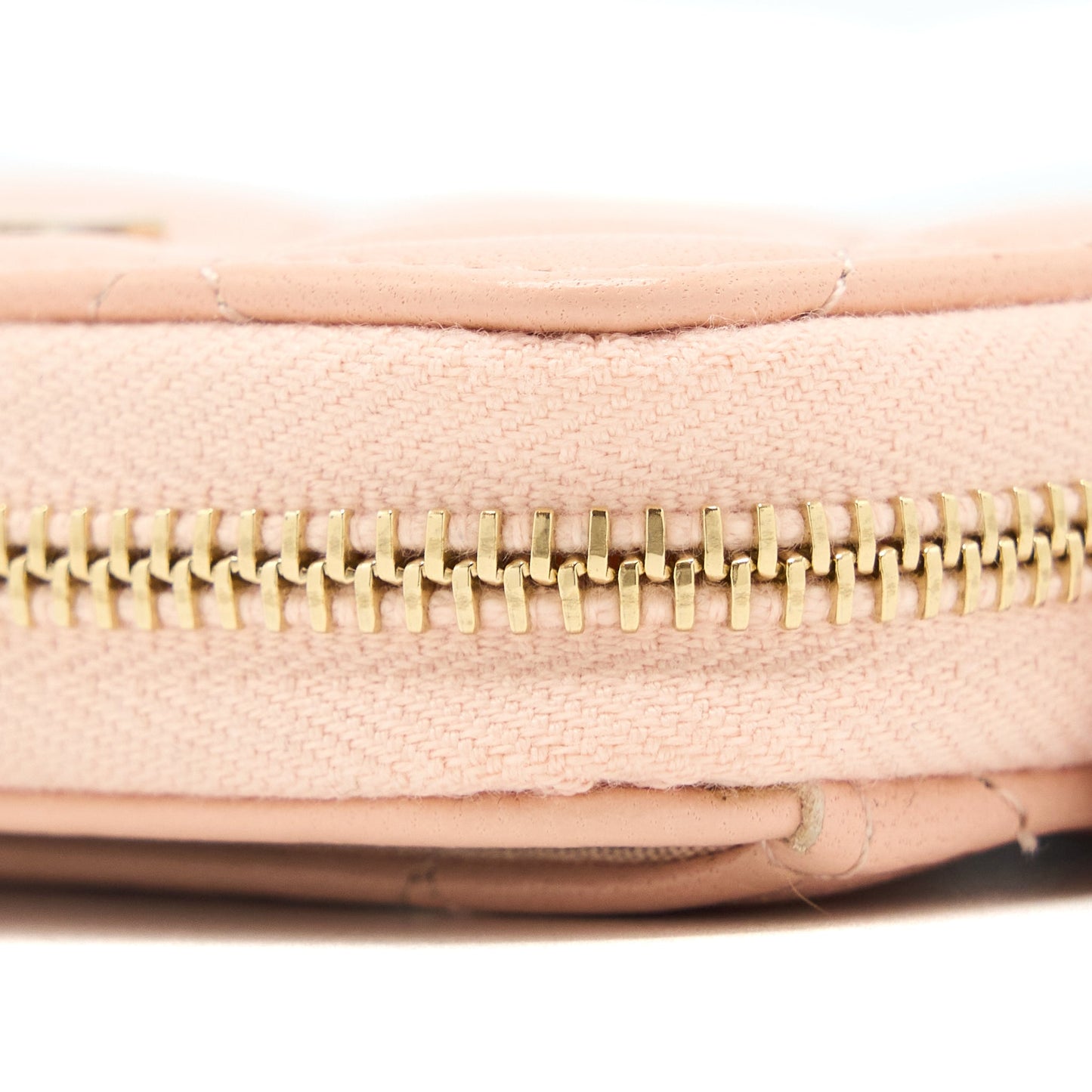 Chanel Zip Card Holder Lambskin Light Pink L