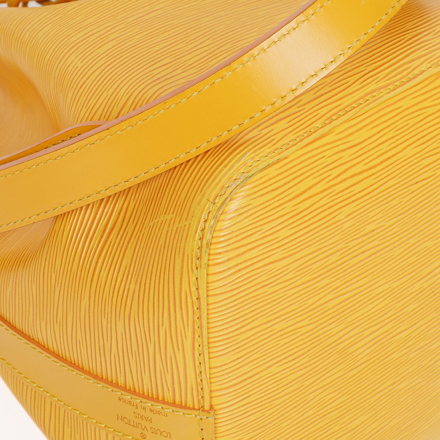 Louis Vuitton Petit Noe Yellow EPI Leather Shoulder Bag