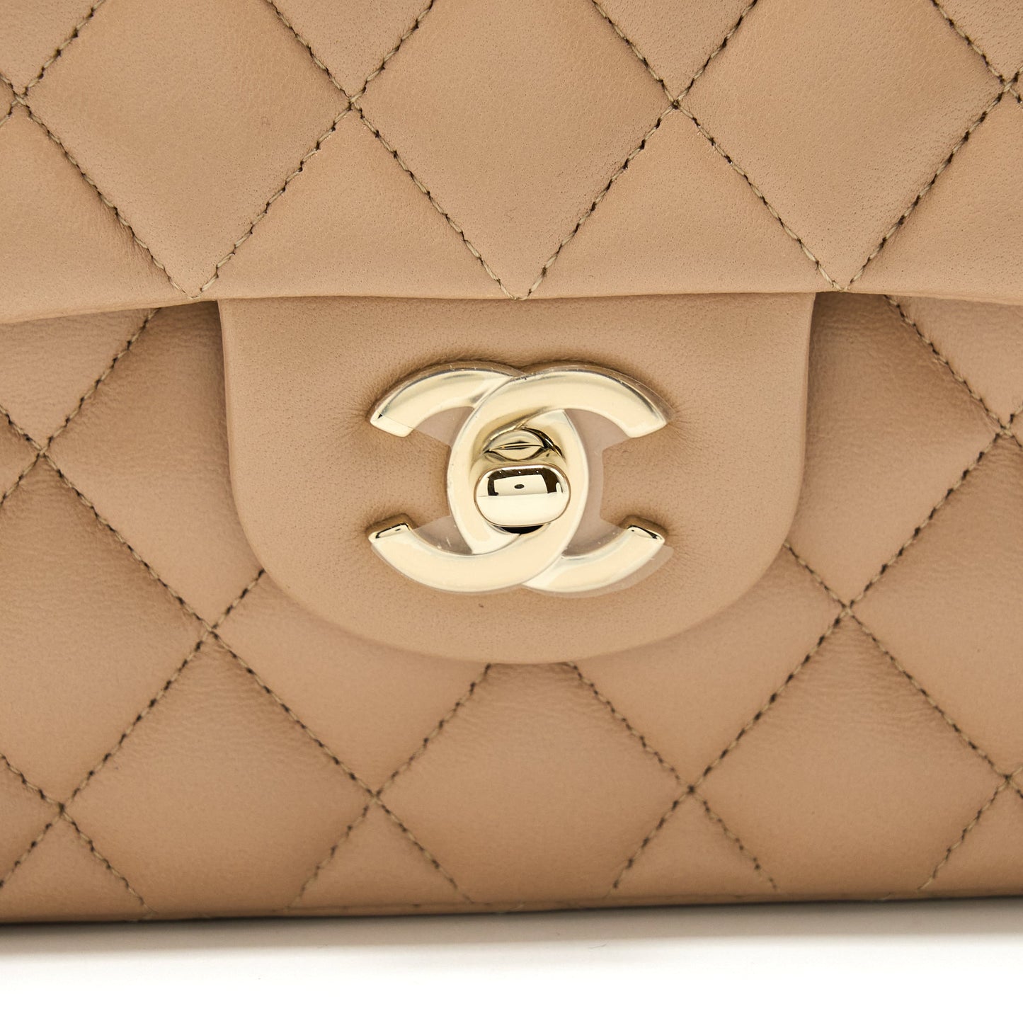 Chanel 22B Small Classic Flap Bag Lambskin Beige L