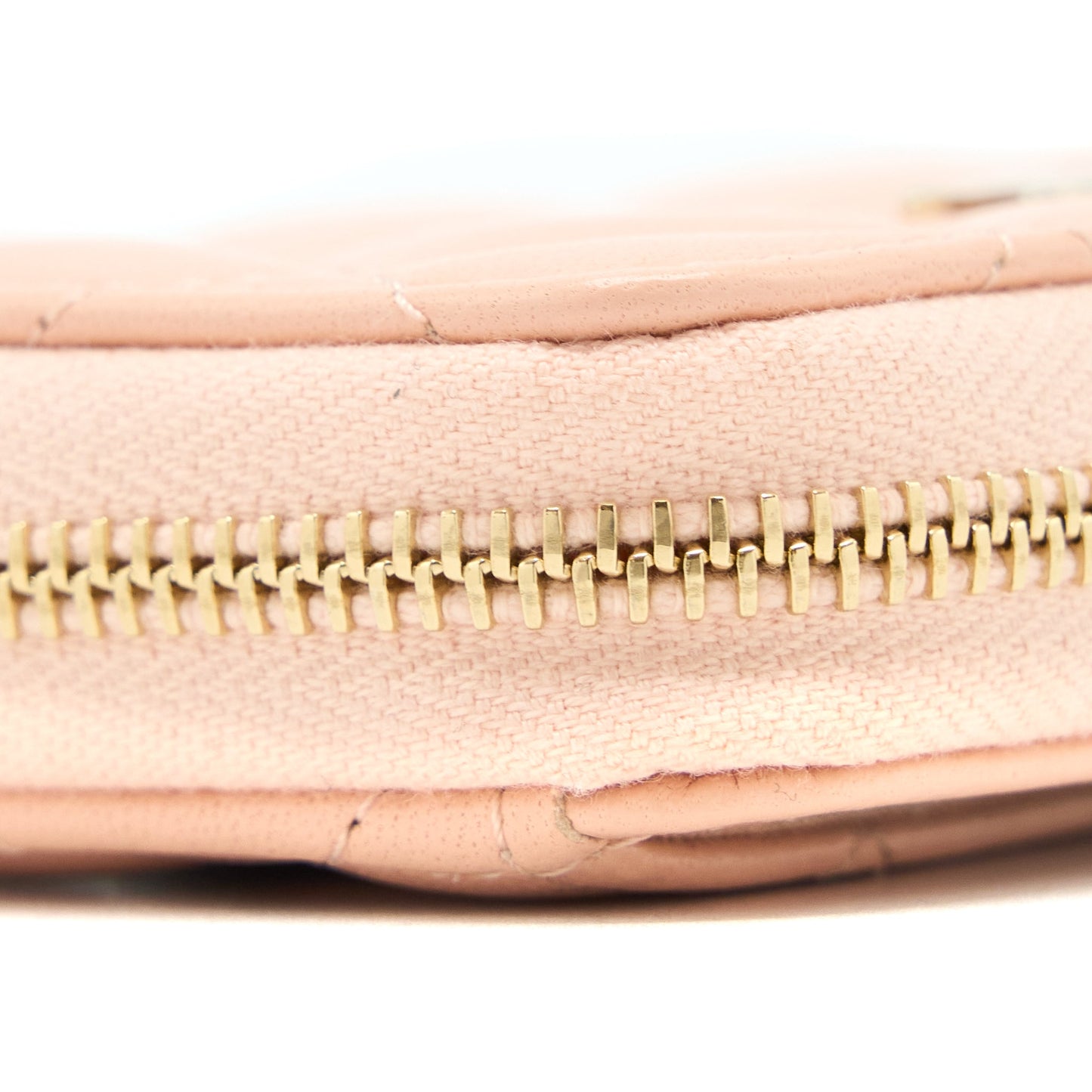 Chanel Zip Card Holder Lambskin Light Pink L